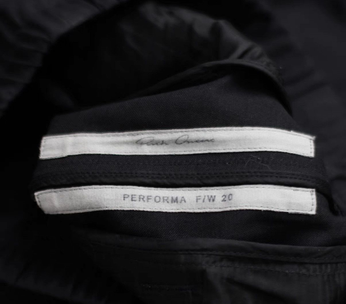 Rick Owens RO Mainline Black Embroidered Pleated Drop-Crotch Pants Size US 36 / EU 52 - 4 Thumbnail