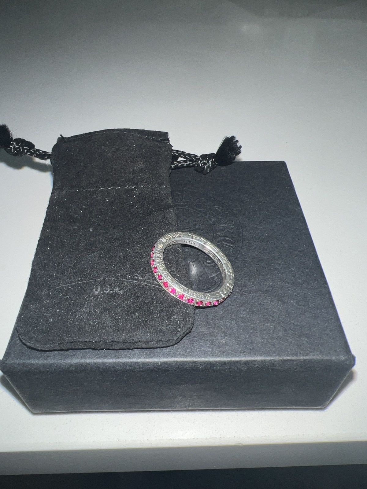 Chrome Hearts “TFL” Ring w Pink Rubies Size ONE SIZE - 1 Thumbnail