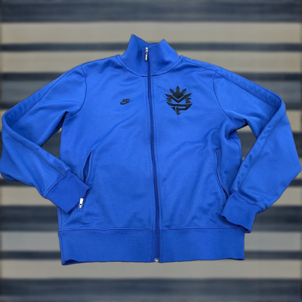 Nike Nike Manny Pacquiao Track Jacket Mens M Blue Logo Full Zip Swoosh Size US M / EU 48-50 / 2 - 1 Thumbnail