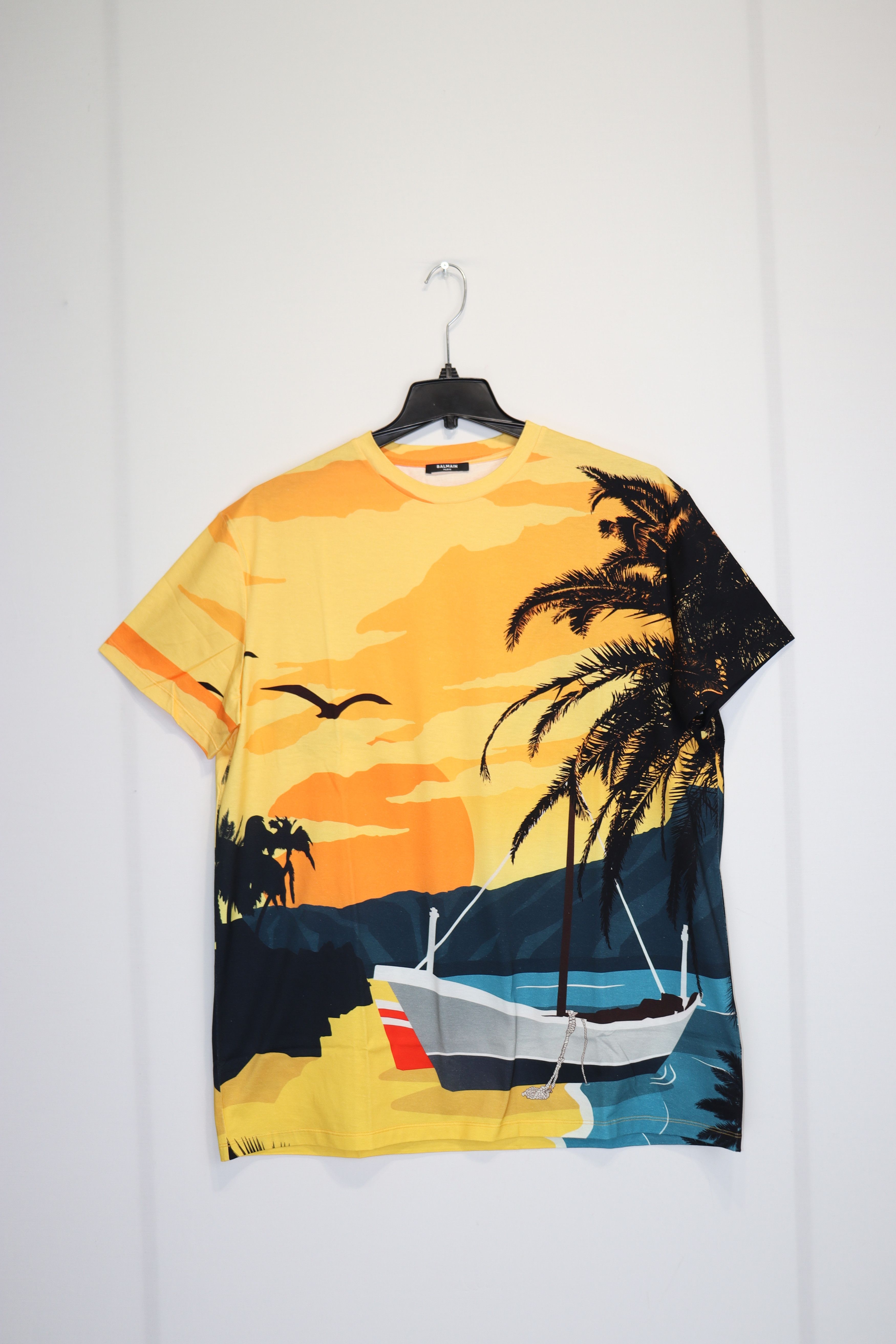 Balmain o1rshd1 Balmain Sunset T Shirt in Orange Size US S / EU 44-46 / 1 - 3 Thumbnail