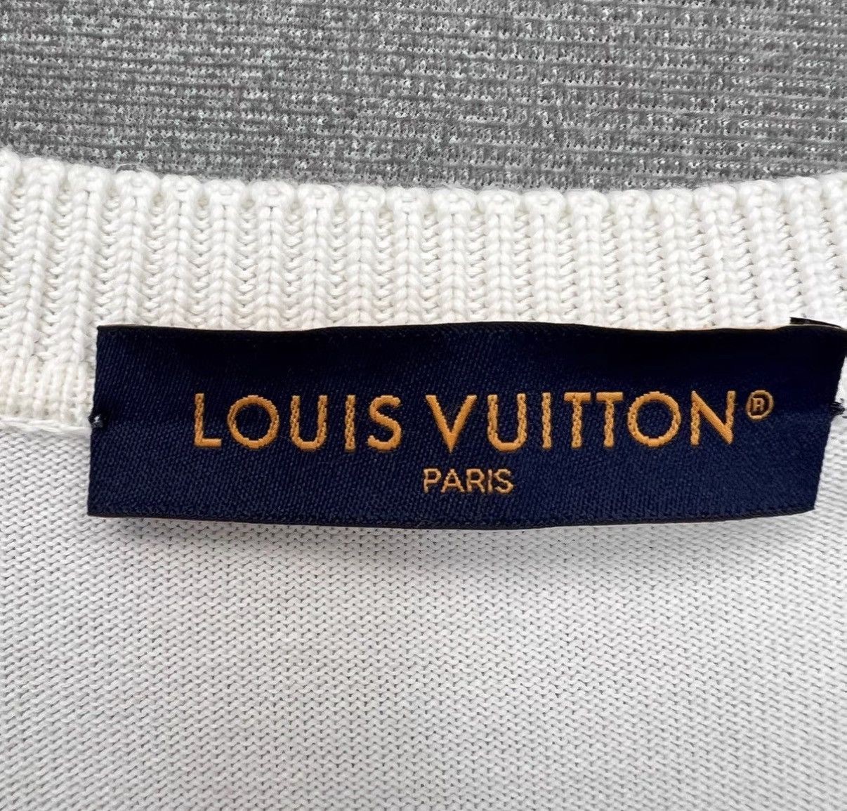 Louis Vuitton Louis Vuitton White Pin Embroidered Knit Short Sleeve Shirt Size US L / EU 52-54 / 3 - 4 Thumbnail