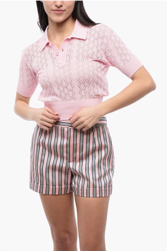 Crochet Cotton Polo