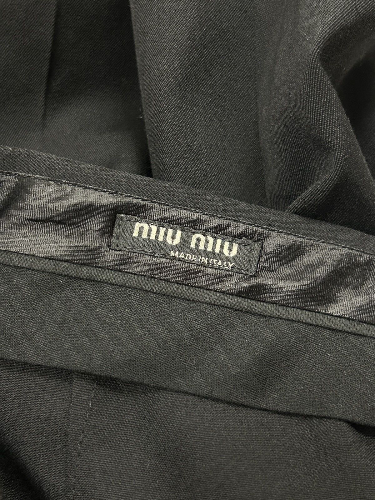 Miu Miu 2023 Wool Ankle Zip Trousers Size US 30 / EU 46 - 7 Thumbnail