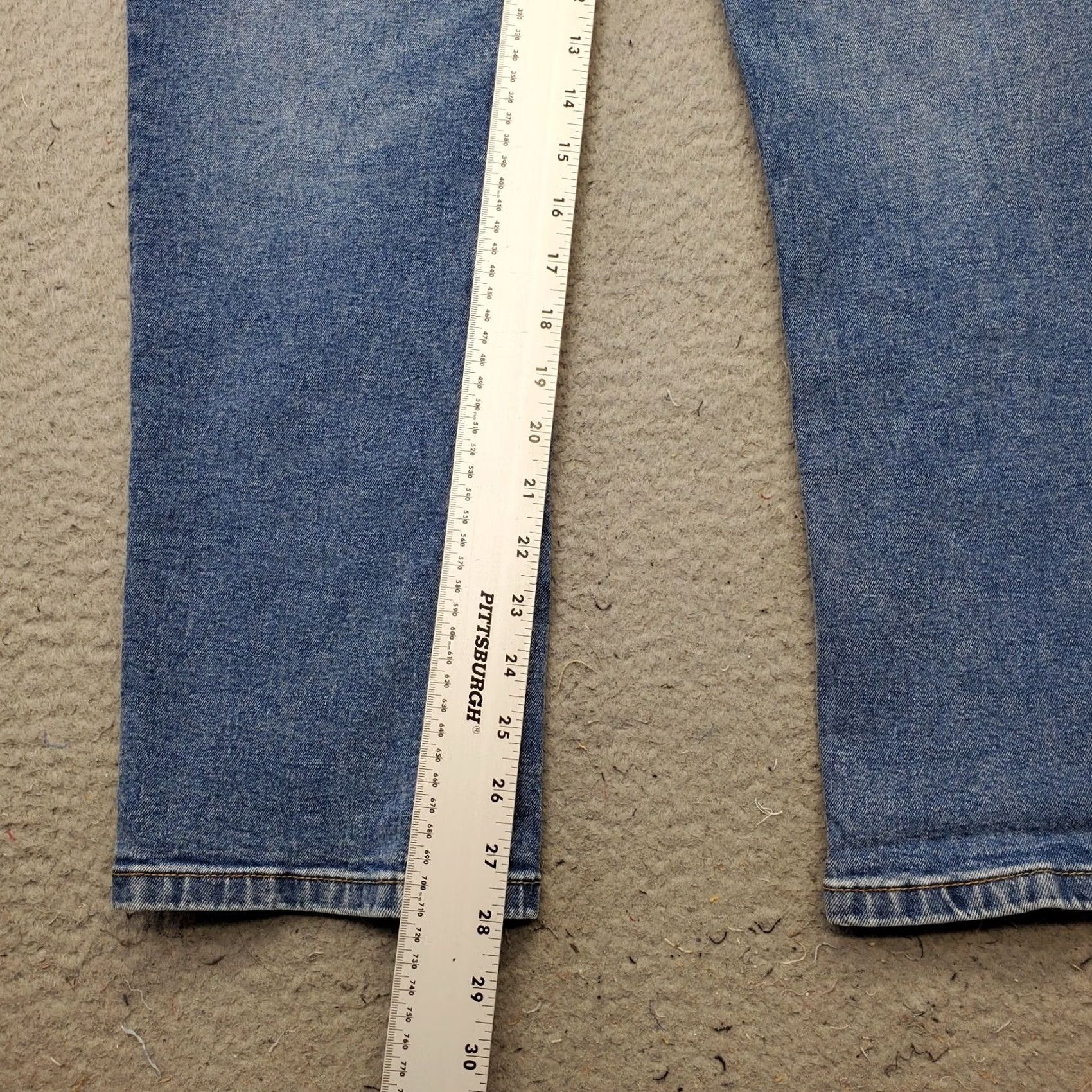 Izod IZOD Jeans Mens 34 Mens Size 34 Denim Saltwater Stretch Straight Streetwear Blue Color 5-Pocket Design Regular Fit Jeans Size US 34 / EU 50 - 4 Thumbnail