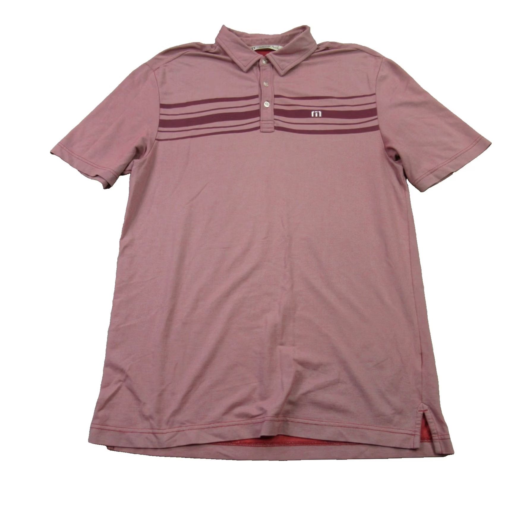 TravisMathew Travis Mathew Shirt Mens Medium Short Sleeve Outdoors Golfer Pink Polo Size US M / EU 48-50 / 2 - 2 Thumbnail