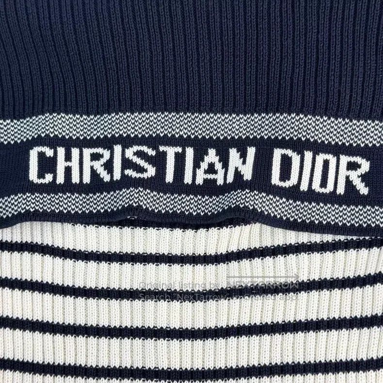 Dior Dior Dark blue and white striped navy collar sweater Size XS / US 0-2 / IT 36-38 - 7 Thumbnail