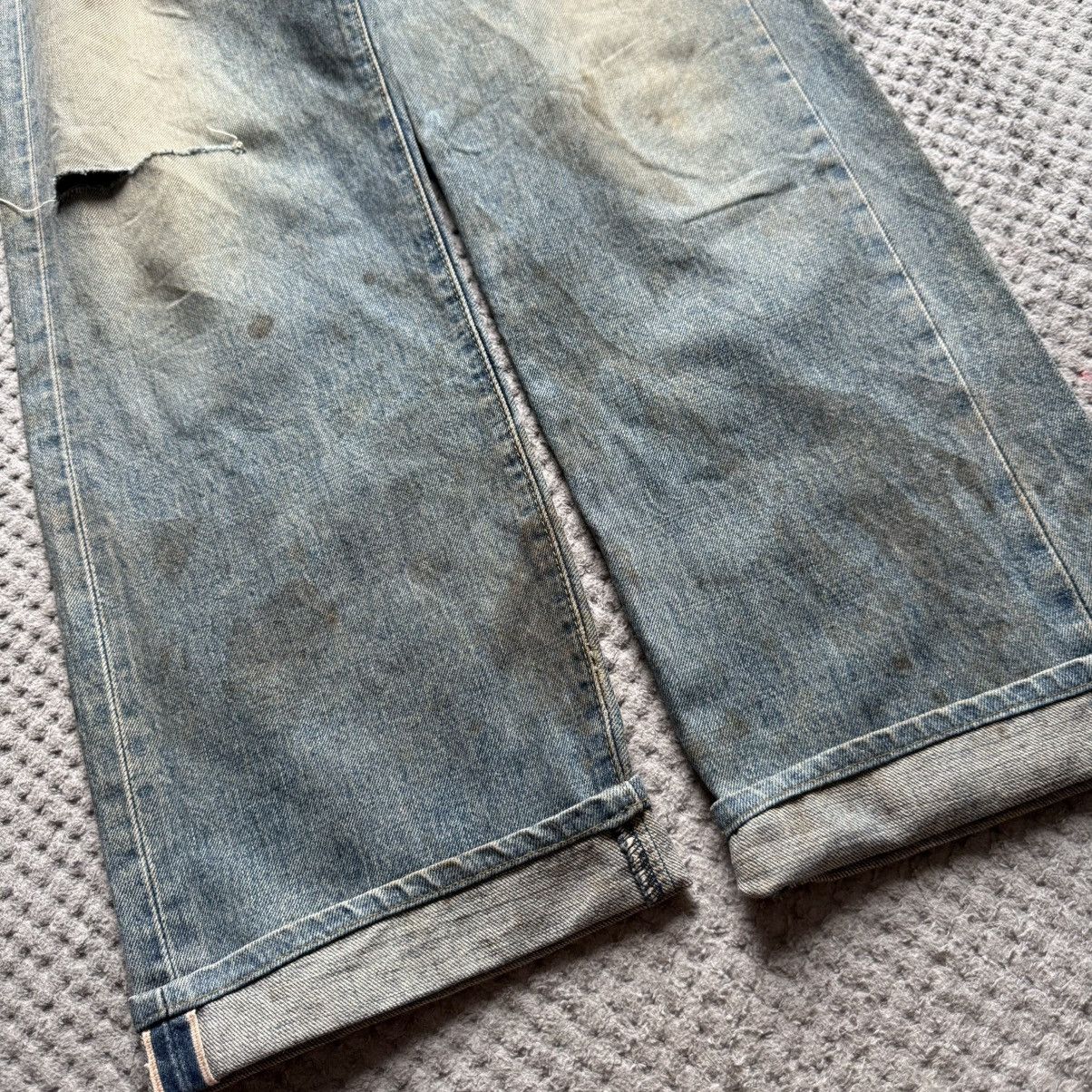 Levi's Vintage Clothing Levis E 503 B-XX 1996 Distressed Selvedge 1970 Aging Denim Size US 32 / EU 48 - 5 Thumbnail