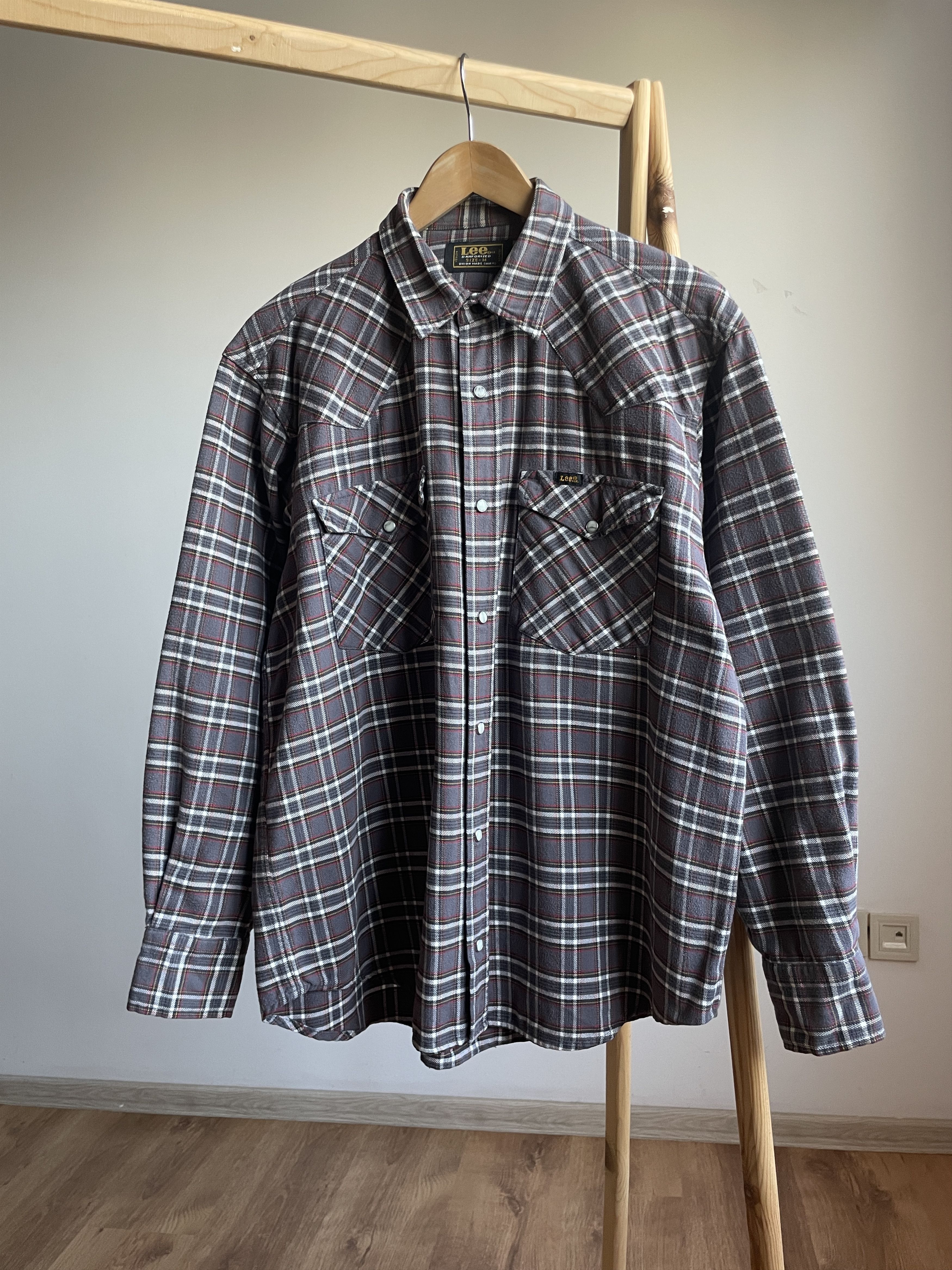 Lee Lee Vintage Checkered Western Heavy Flannel Shirt Size M Size US M / EU 48-50 / 2 - 1 Thumbnail
