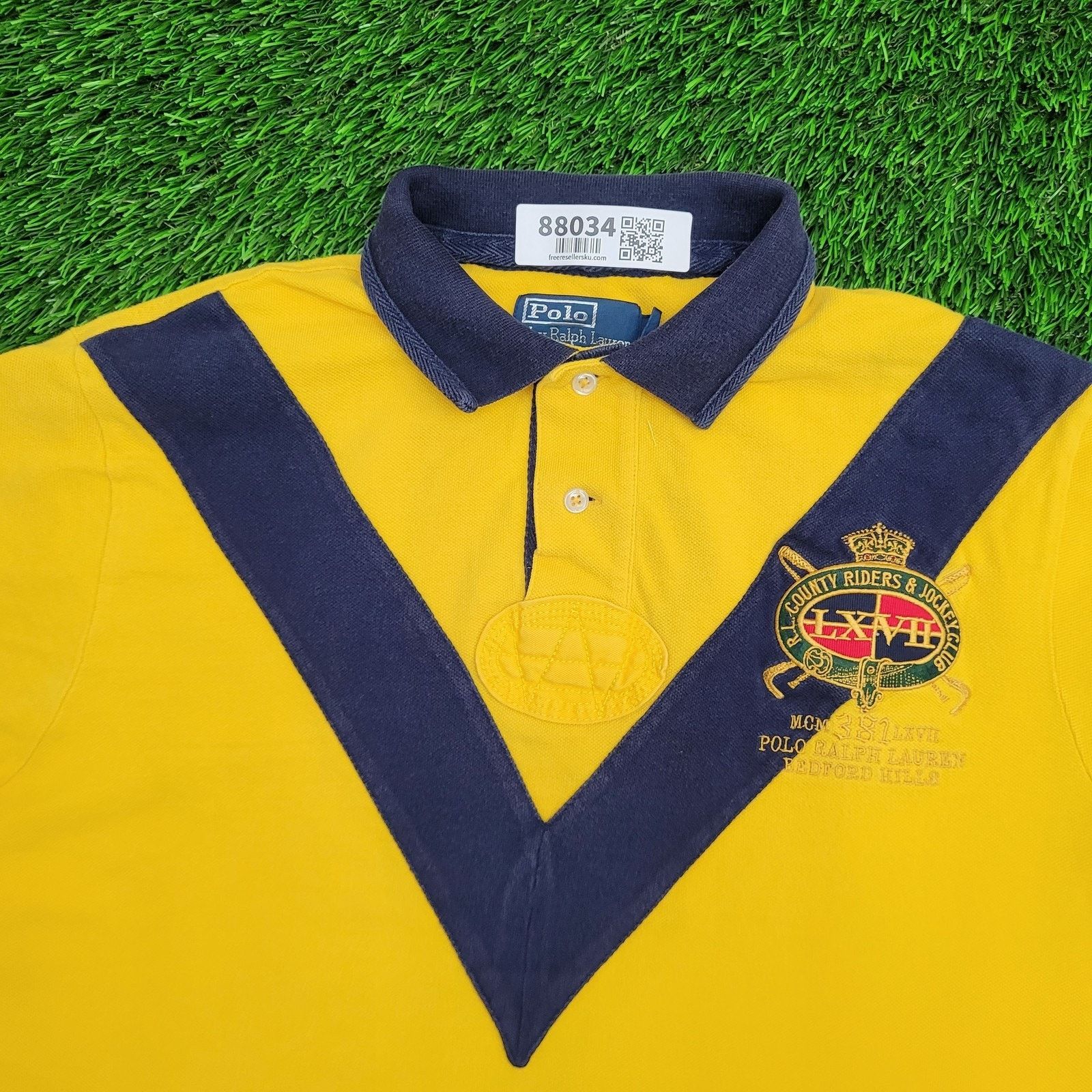 Ralph Lauren VTG Ralph-Lauren Polo Shirt L 22x28 Bedford Jockey Club Size US L / EU 52-54 / 3 - 2 Thumbnail