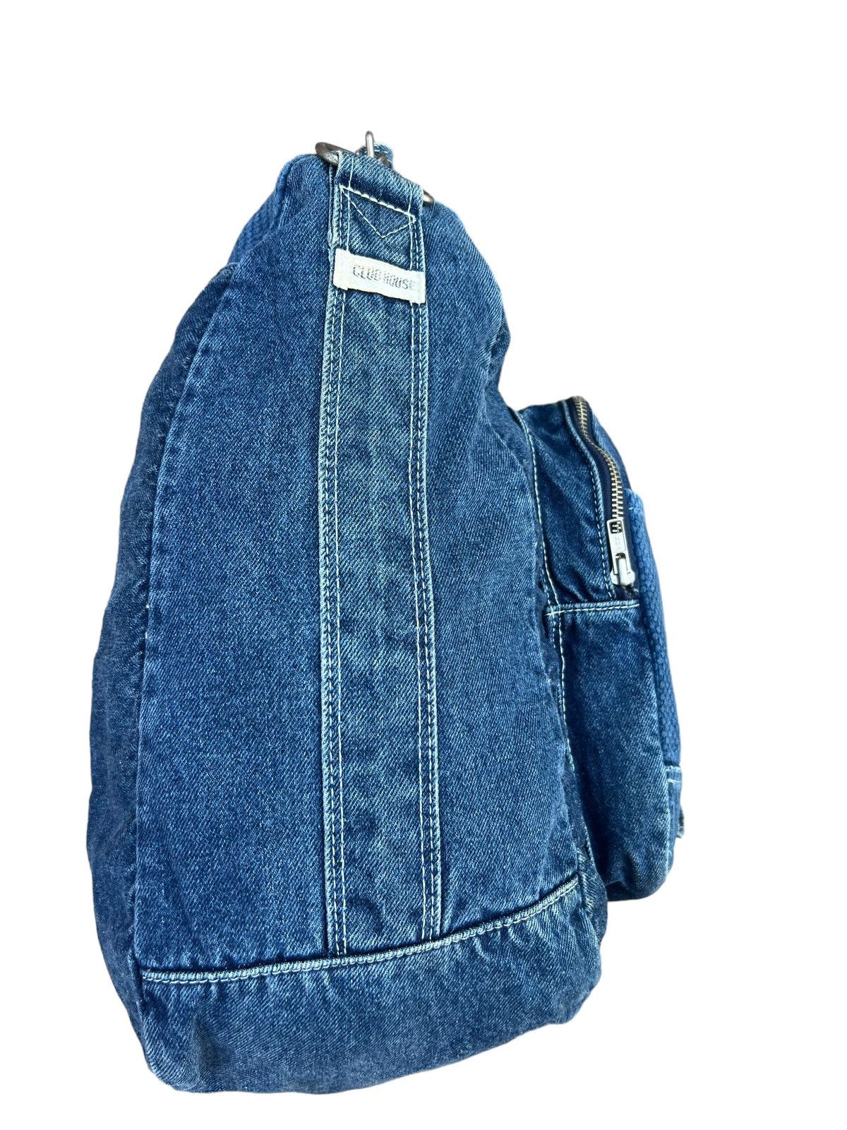 Vintage VTG Club House Japan Fade Denim Sashiko Cargo Huge 2 Way Bag Size ONE SIZE - 14 Thumbnail