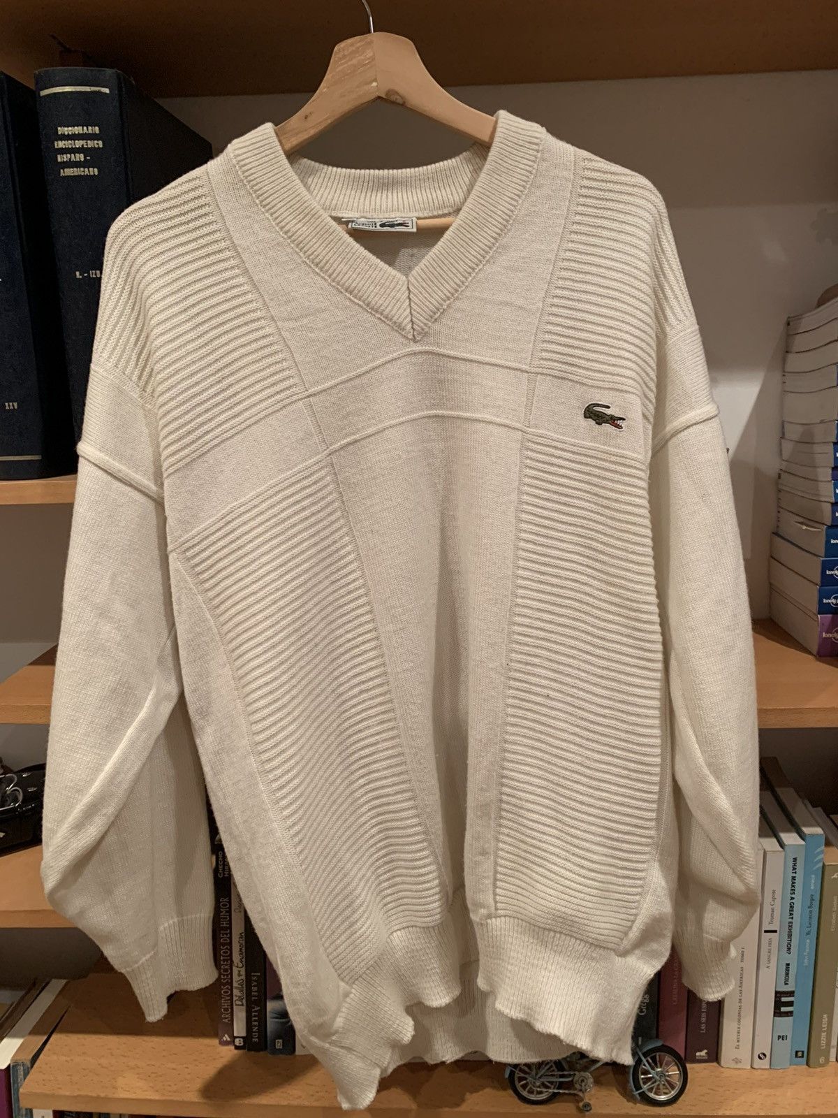 Lacoste Rare Lacoste Chemise Knit retro 90's sweater Size US XXL / EU 58 / 5 - 1 Thumbnail