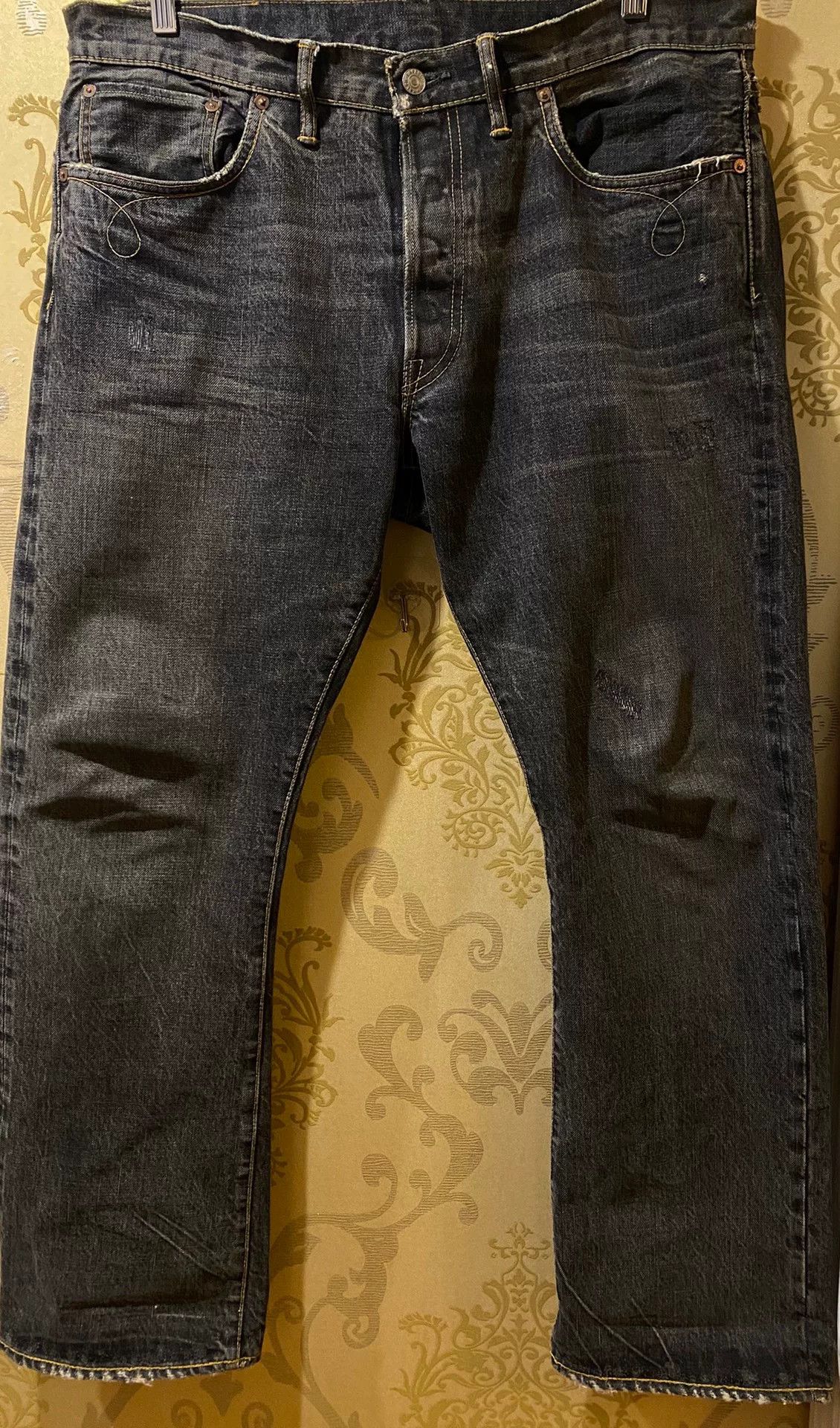 RRL Ralph Lauren RRL Slim Bootcut Vintage Black Denim Jeans | Grailed