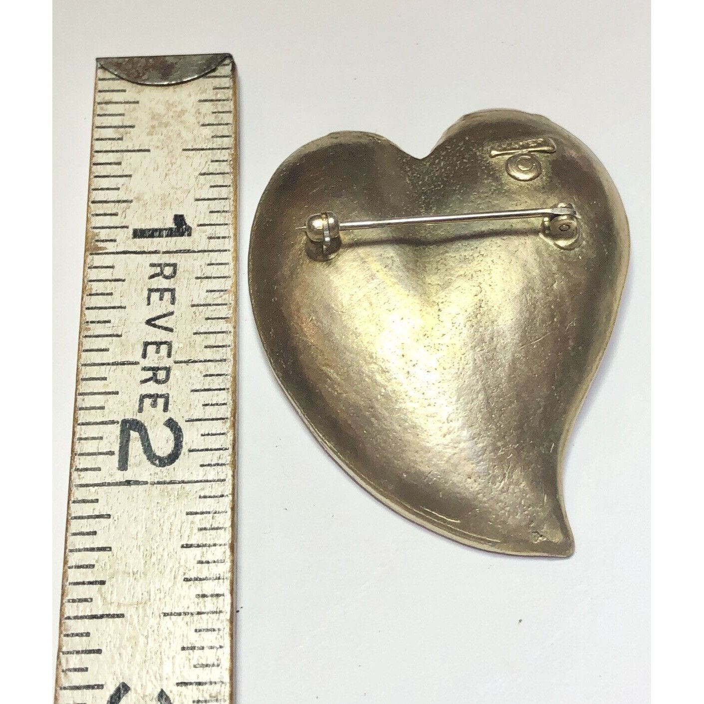 Vintage Vintage Signed Kramer New York Heart Star Rhinestone Brooch Size ONE SIZE - 5 Thumbnail