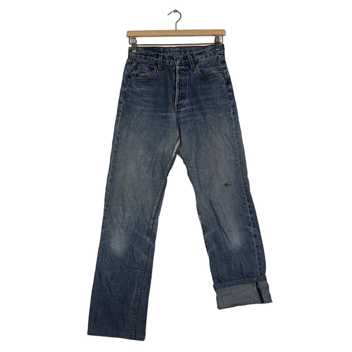 Levi's 🔥90’s VINTAGE LEVIS 501 DISTRESSED DENIM JEANS Size US 26 / EU 42 - 9 Thumbnail