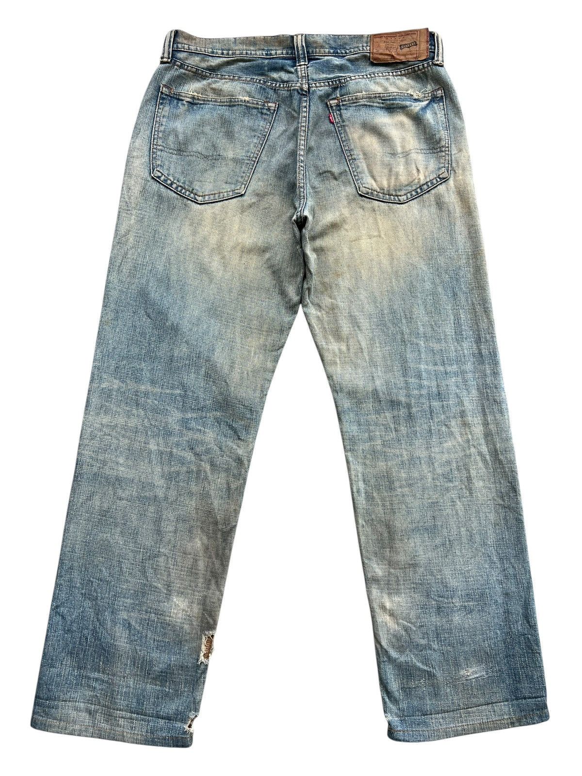 Vintage GL Heart Distressed Baggy Mudwash Denim Jeans 37x31 Size US 37 - 2 Thumbnail
