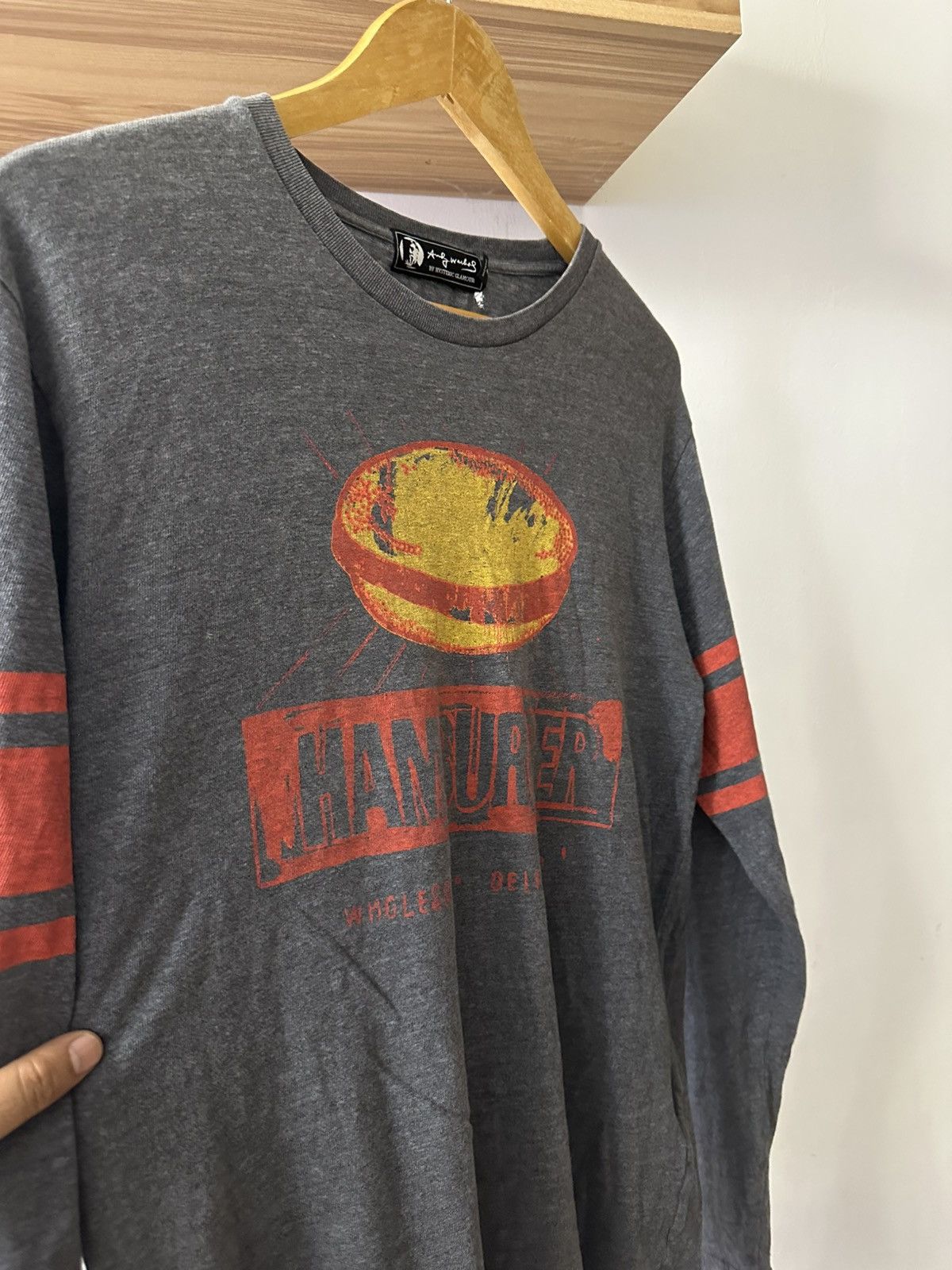 Andy Warhol × Hysteric Glamour Hysteric Glamour x Andy Warhol Hambuger Grey L/S Tee L Size US L / EU 52-54 / 3 - 6 Thumbnail