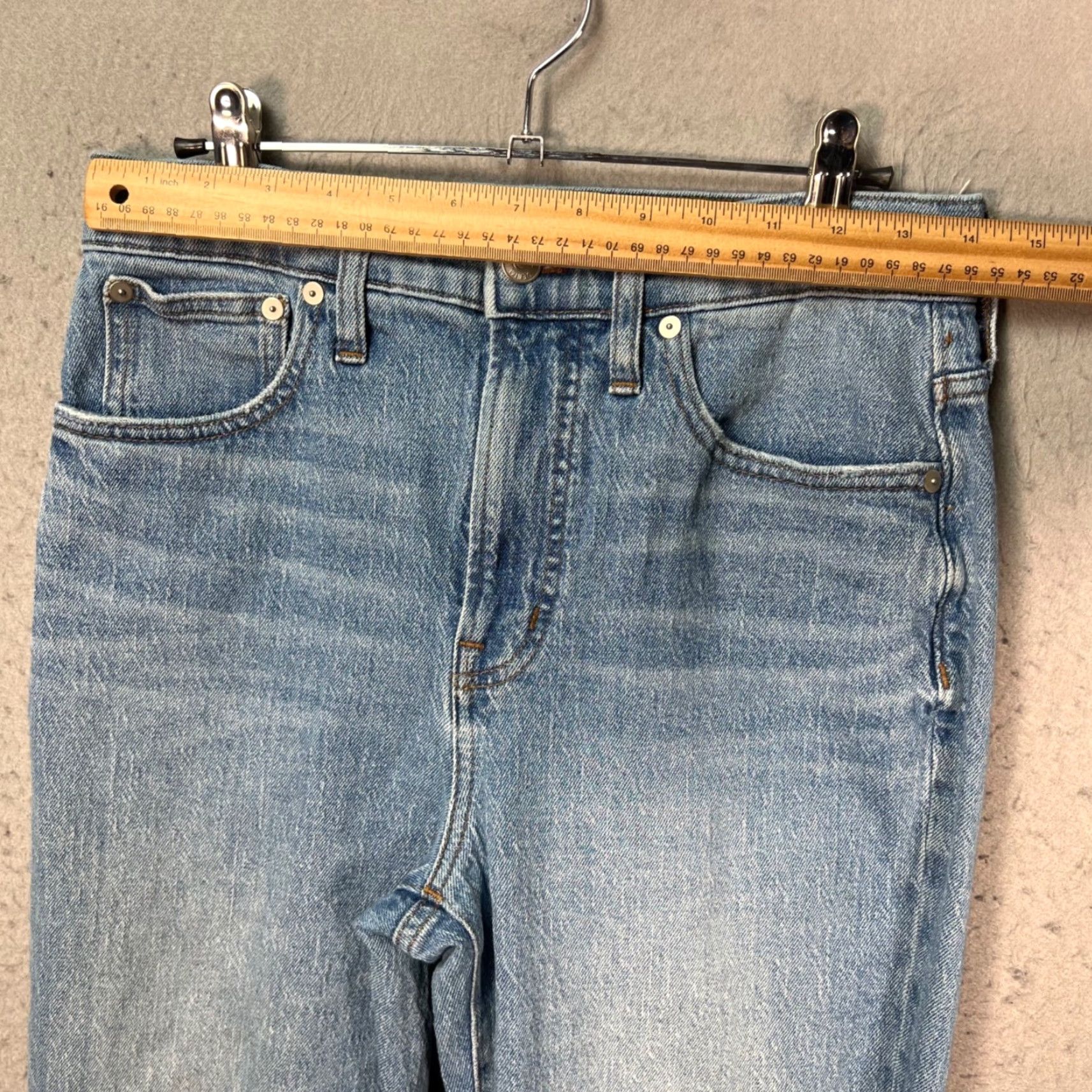 Madewell Madewell Jeans Woman 27 The Perfect Vintage Light Wash High Rise Raw Hem 5-Pocket Denim Straight Sizes Adult Womens Size 27" / US 4 / IT 40 - 6 Thumbnail