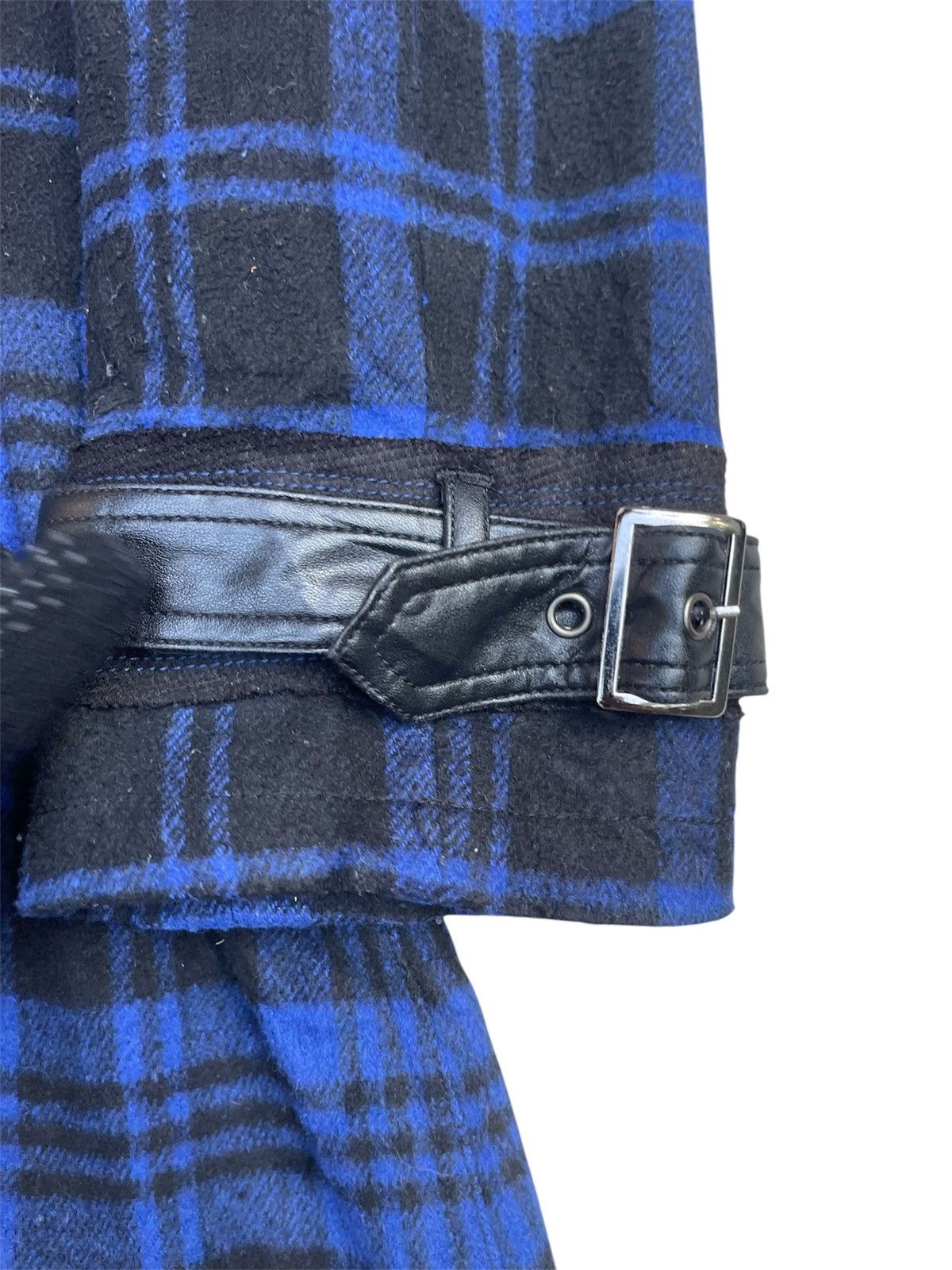 If Six Was Nine Algonquins Punk Tartan Buckle Coat With Faux Fur Hood Size M / US 6-8 / IT 42-44 - 6 Thumbnail