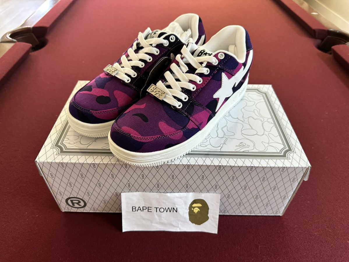 Bape COLOR CAMO BAPE STA LOW (PURPLE) Size US 8 / EU 41 - 1 Thumbnail