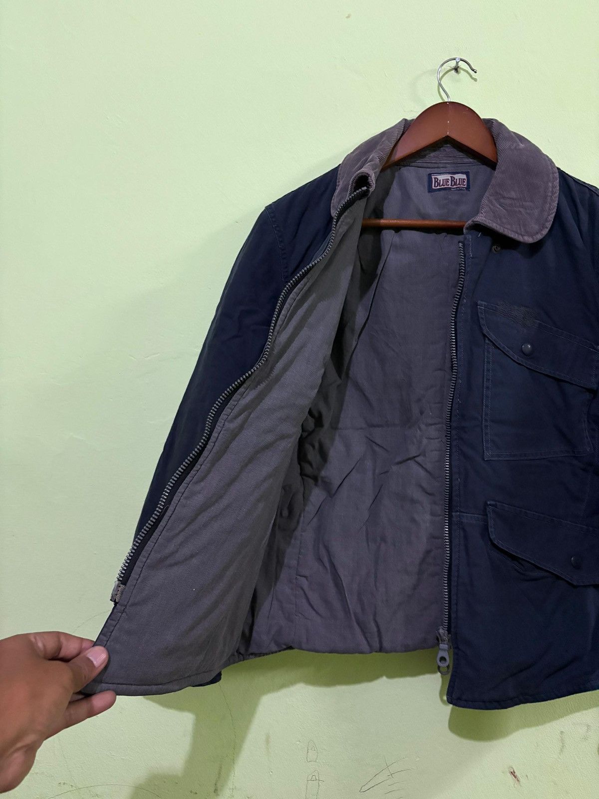 Blue Blue Japan Blue Blue Japan Padded Jacket Design 4 Pocket Design Size US S / EU 44-46 / 1 - 4 Thumbnail