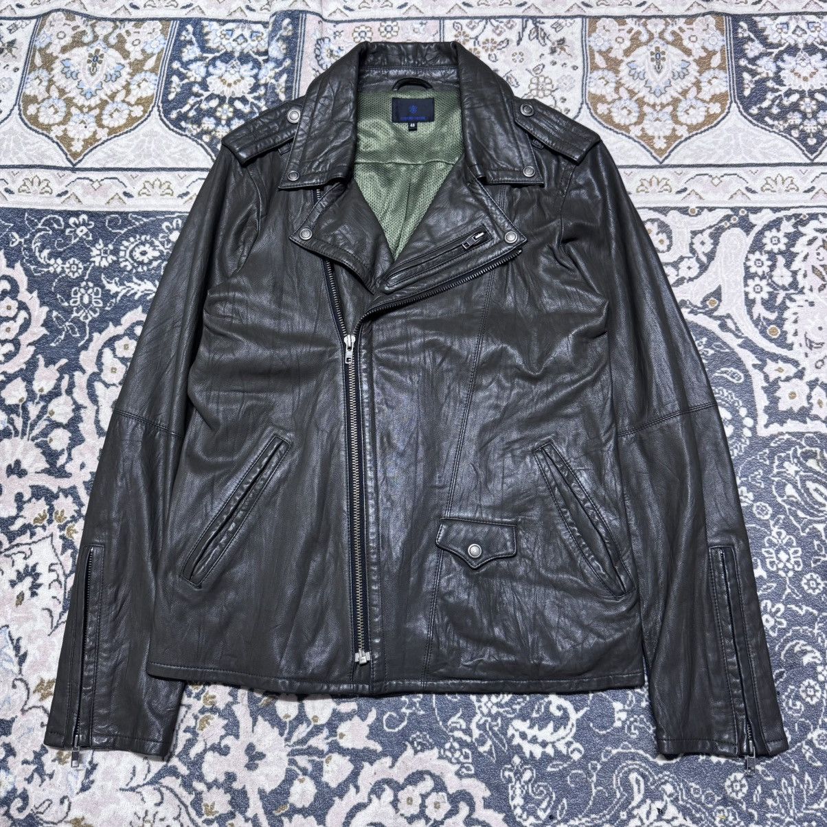Le Grande Bleu (L.G.B.) Custom Culture Goat Skin Leather Biker Jacket Size US M / EU 48-50 / 2 - 19 Thumbnail
