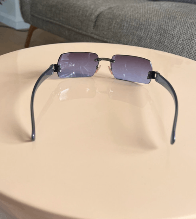 Chanel Chanel Sunglasses 4048 Rhinestone CC 4017 Rimless Vintage Size ONE SIZE - 3 Thumbnail