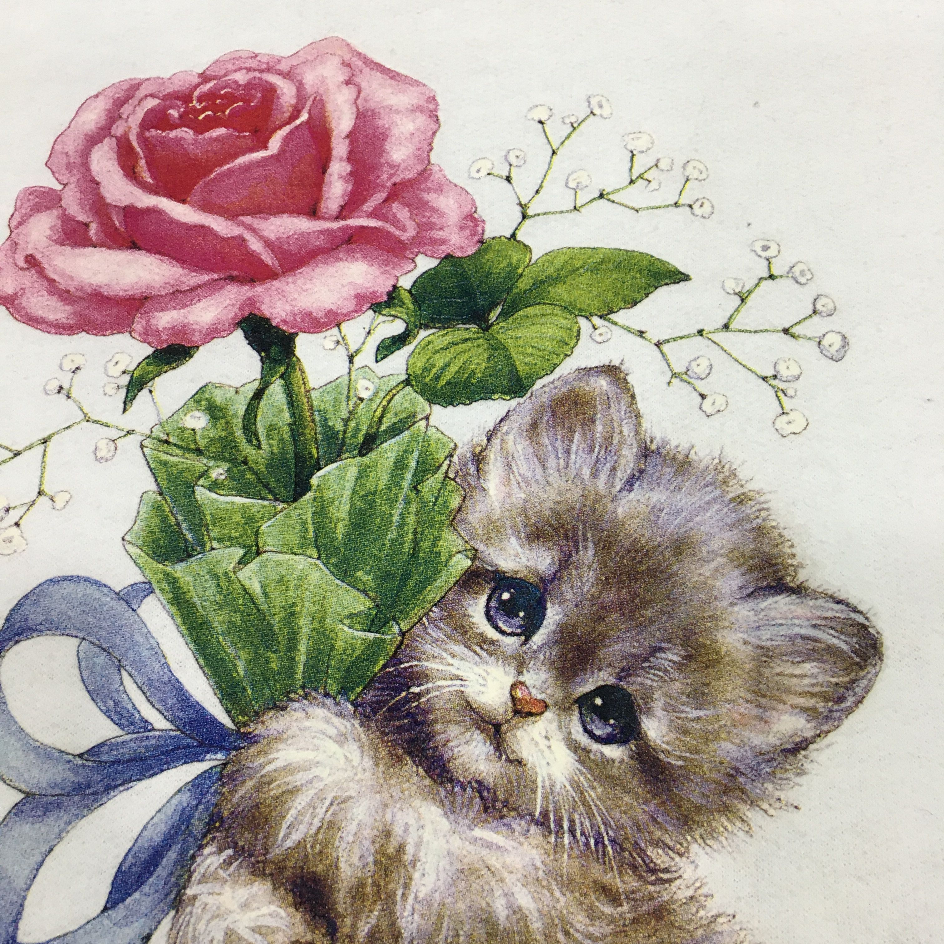 Habitat × Jerzees Vintage Jerzees Art Of Kitten Crewneck Sweatshirt Size M / US 6-8 / IT 42-44 - 7 Thumbnail