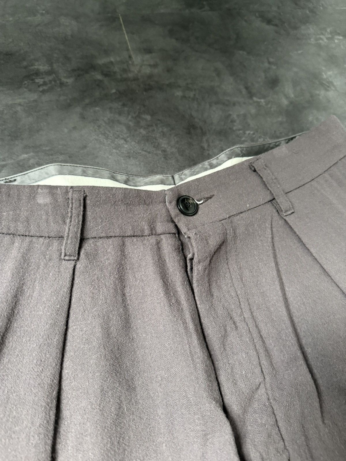 Rick Owens F/W 10 "GLEAM" Cropped Pleated Runway Wool Pants Size US 32 / EU 48 - 5 Thumbnail