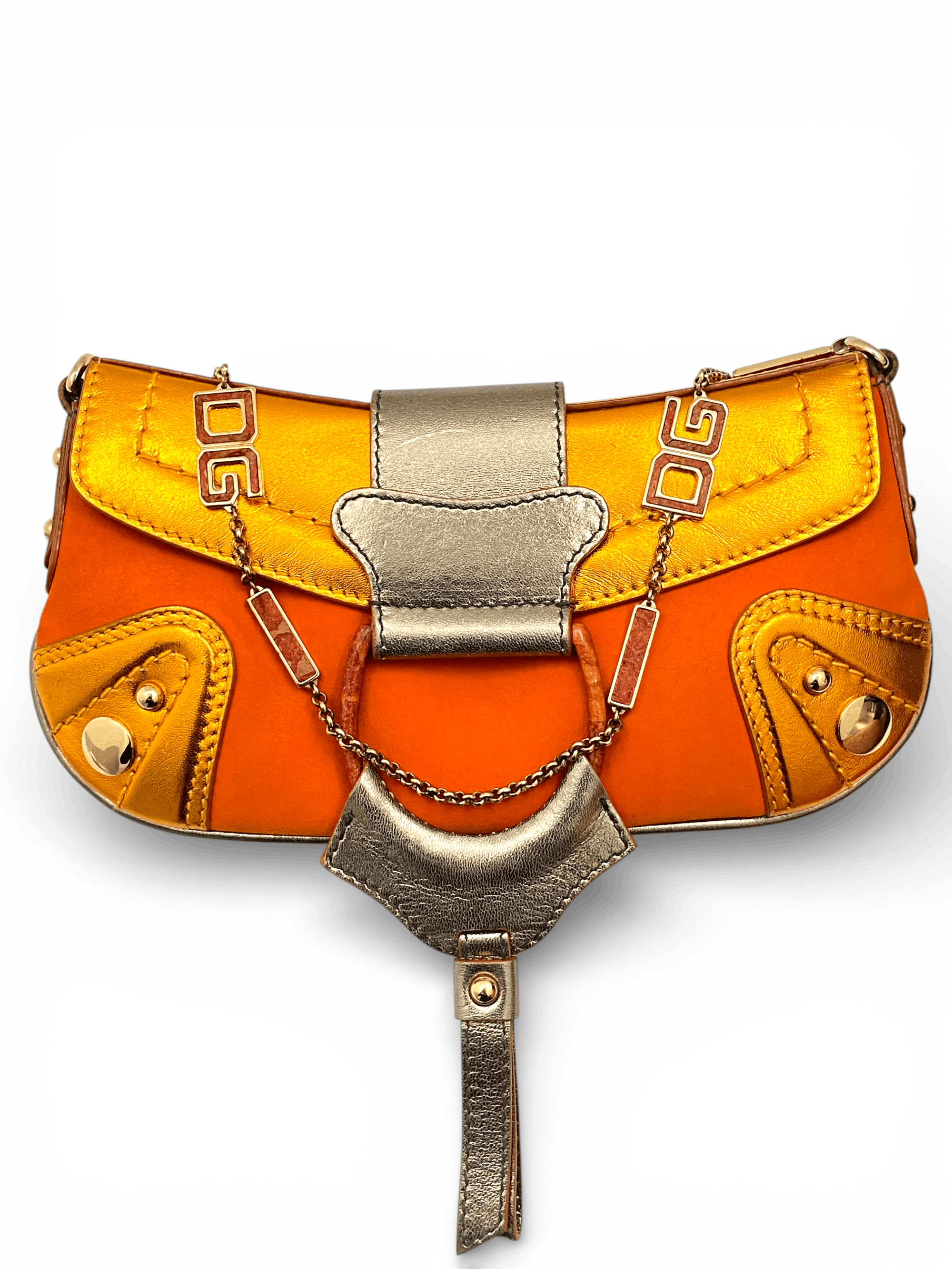 Dolce & Gabbana Dolce & Gabbana DG D-Ring Baguette Chain Shoulder Hand Bag Size ONE SIZE - 12 Thumbnail