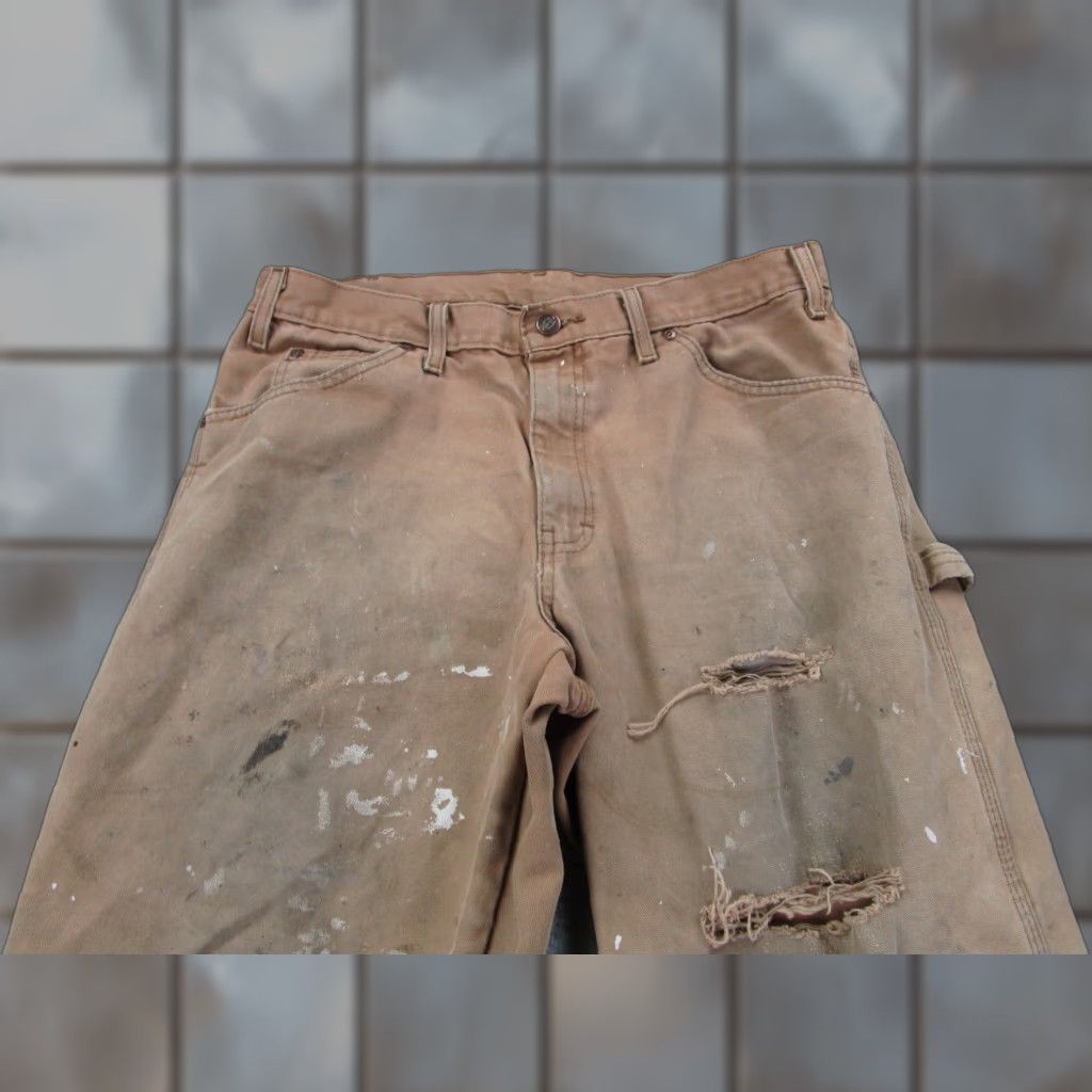 Dickies VINTAGE Dickies Pants Mens 32X30 Brown Carpenter Workwear Canvas Grunge 5-Pocket Dickies Pants Mens 32X30 Brown Carpenter Workwear Canvas Grunge Size US 32 / EU 48 - 1 Thumbnail