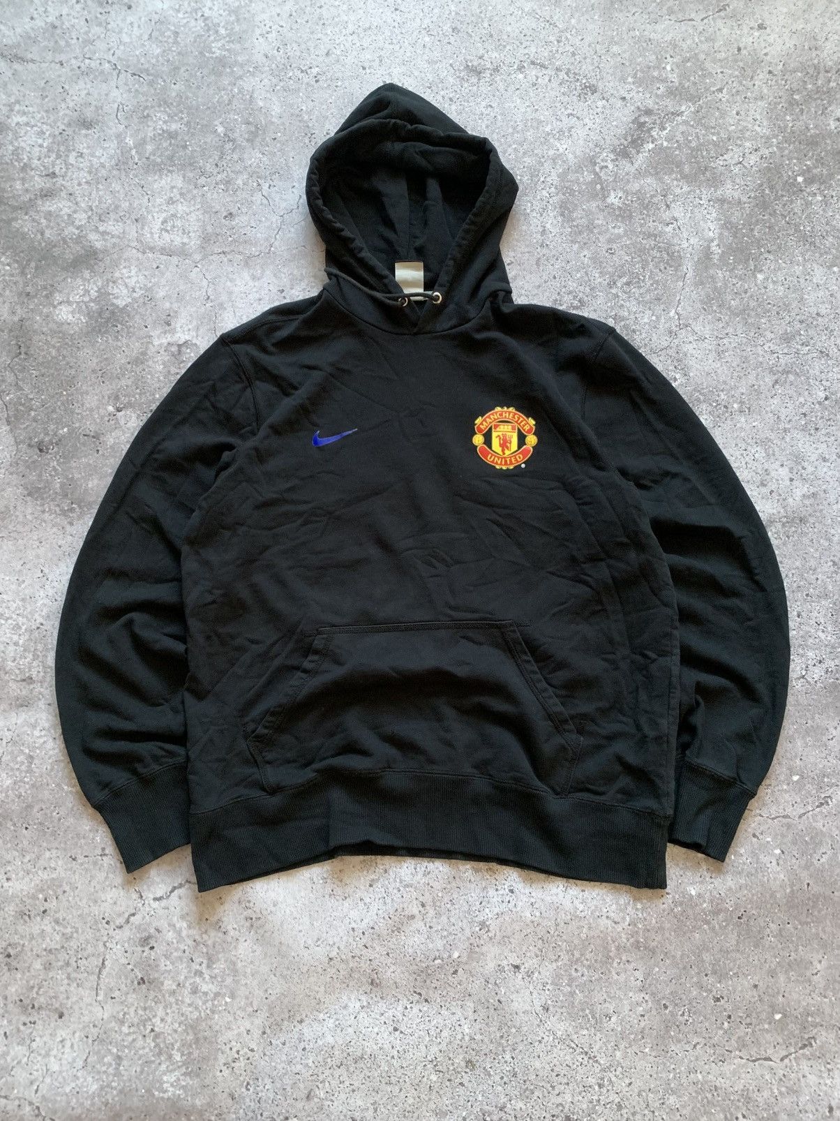 Nike 🔥VINTAGE NIKE MANCHESTER UNITED DRILL BLOCKORE HOODIE Size US L / EU 52-54 / 3 - 2 Thumbnail