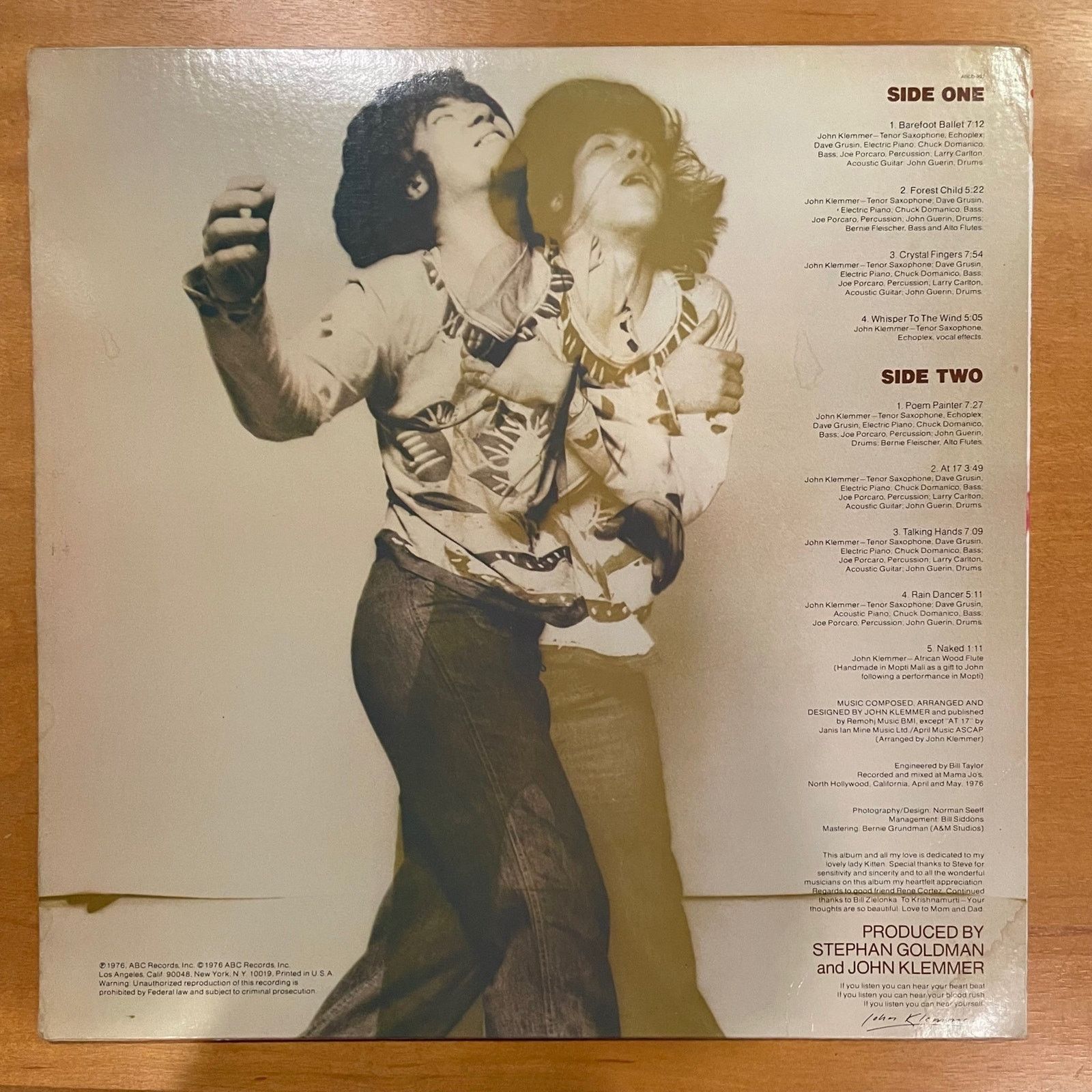 INTENTIONALLY BLANK John Klemmer - Barefoot Ballet LP vintage vinyl record jazz Size ONE SIZE - 2 Thumbnail