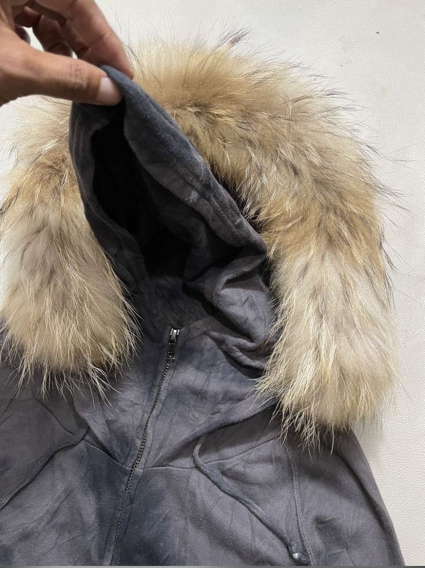 If Six Was Nine 2000s Bleach Double Layer Faux Fur Zip Up Hoodie Size US XS / EU 42 / 0 - 5 Thumbnail