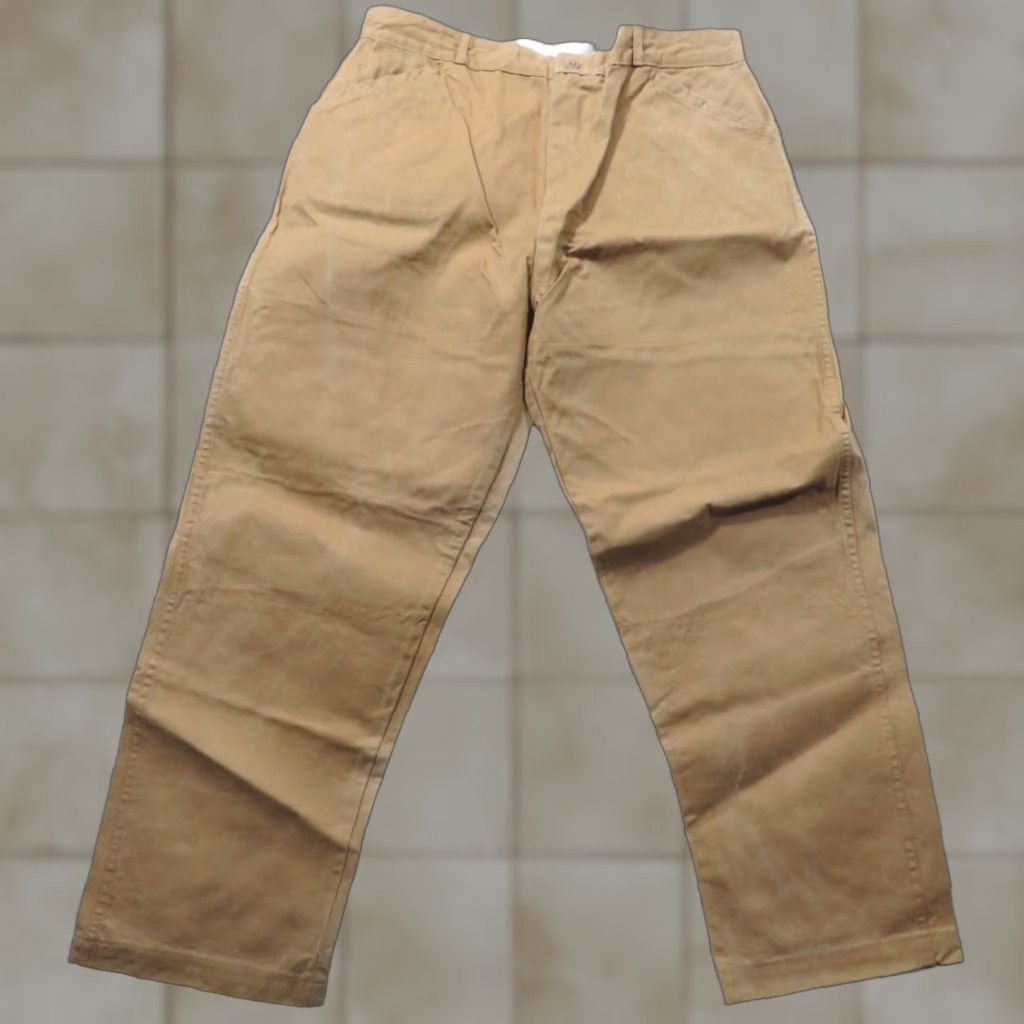 Sears VTG Sears Roebuck Sportswear Duck Canvas Hunting Pant 34x29 Talon Zipper Beige Regular Men Pants Size US 34 / EU 50 - 1 Thumbnail