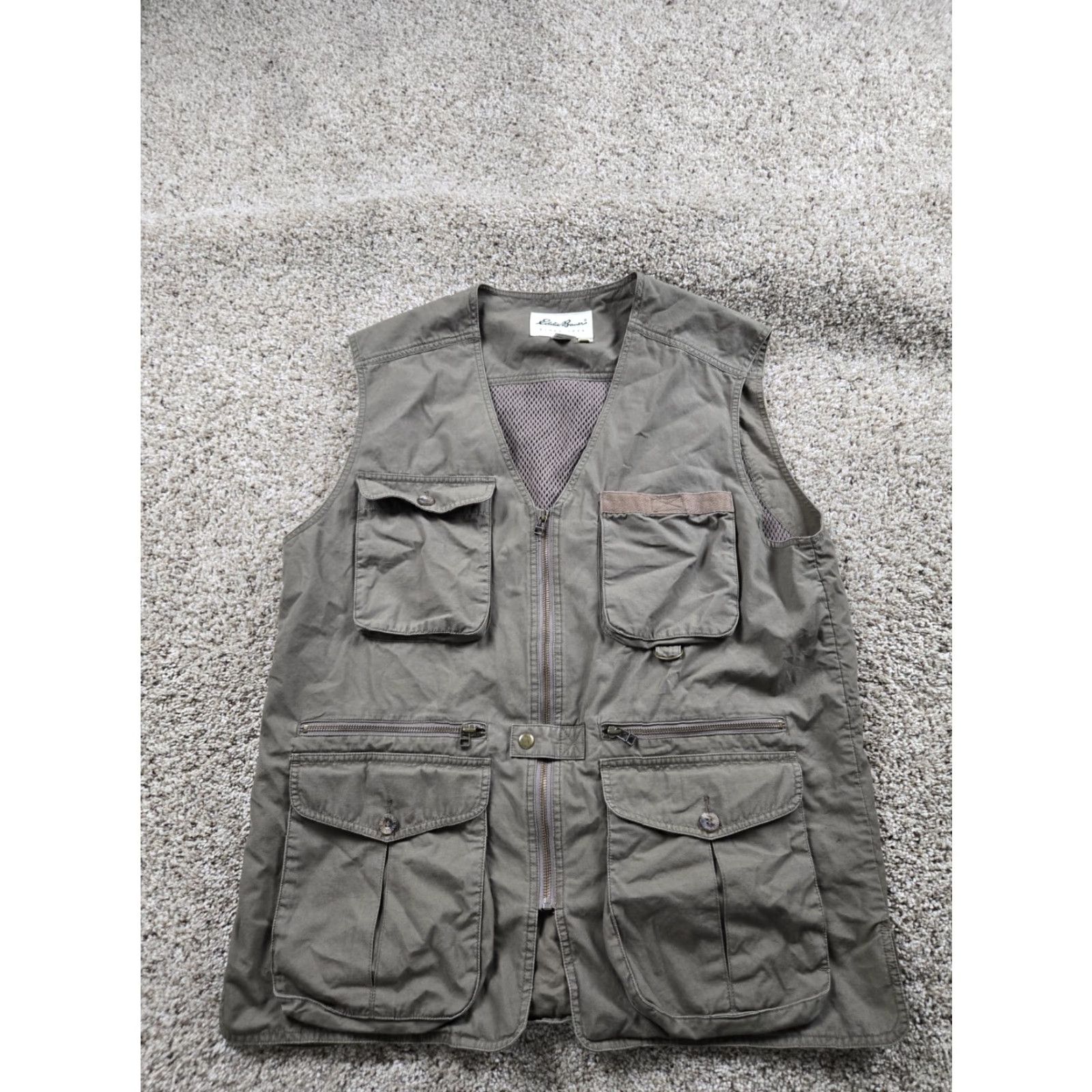 Eddie Bauer VINTAGE Eddie Bauer Safari Vest Mens M Brown Lightweight Canvas Full Zip Jacket/Coat Size US M / EU 48-50 / 2 - 2 Thumbnail