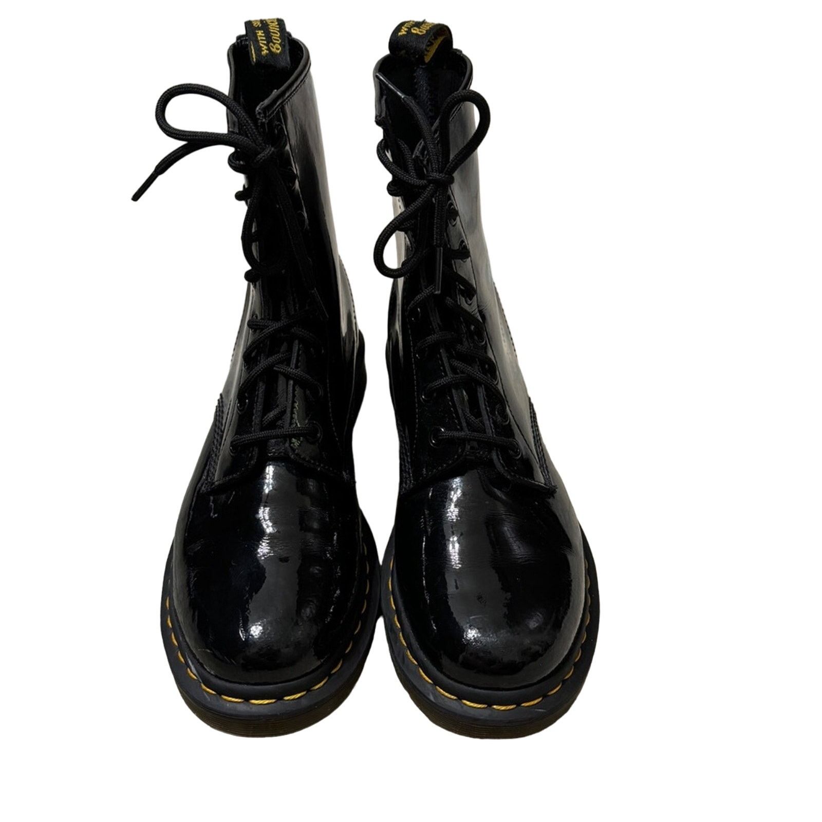Dr. Martens Dr. Martens 1460 Patent Leather Boots in Black Size 11 Size US 11 / IT 41 - 2 Thumbnail