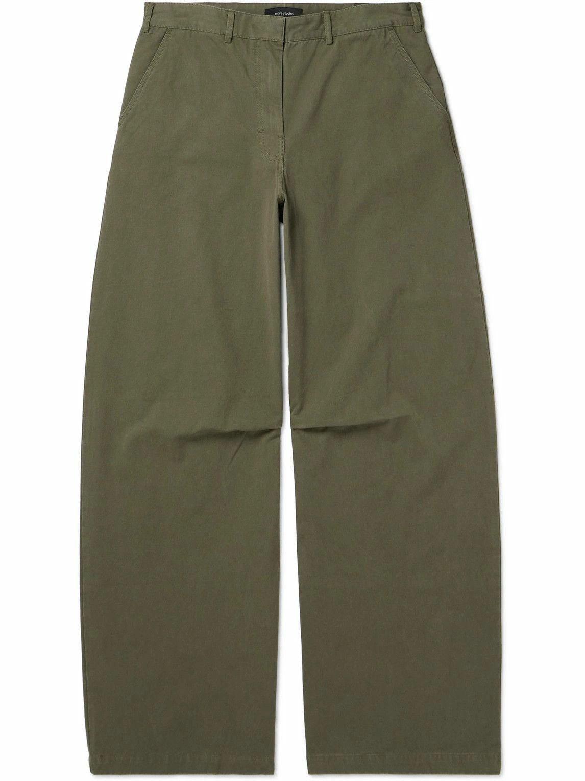 Entire Studios ENTIRE STUDIOS Wide High-Rise PM Pants - Olive (Large / W34) Size US 34 / EU 50 - 3 Thumbnail