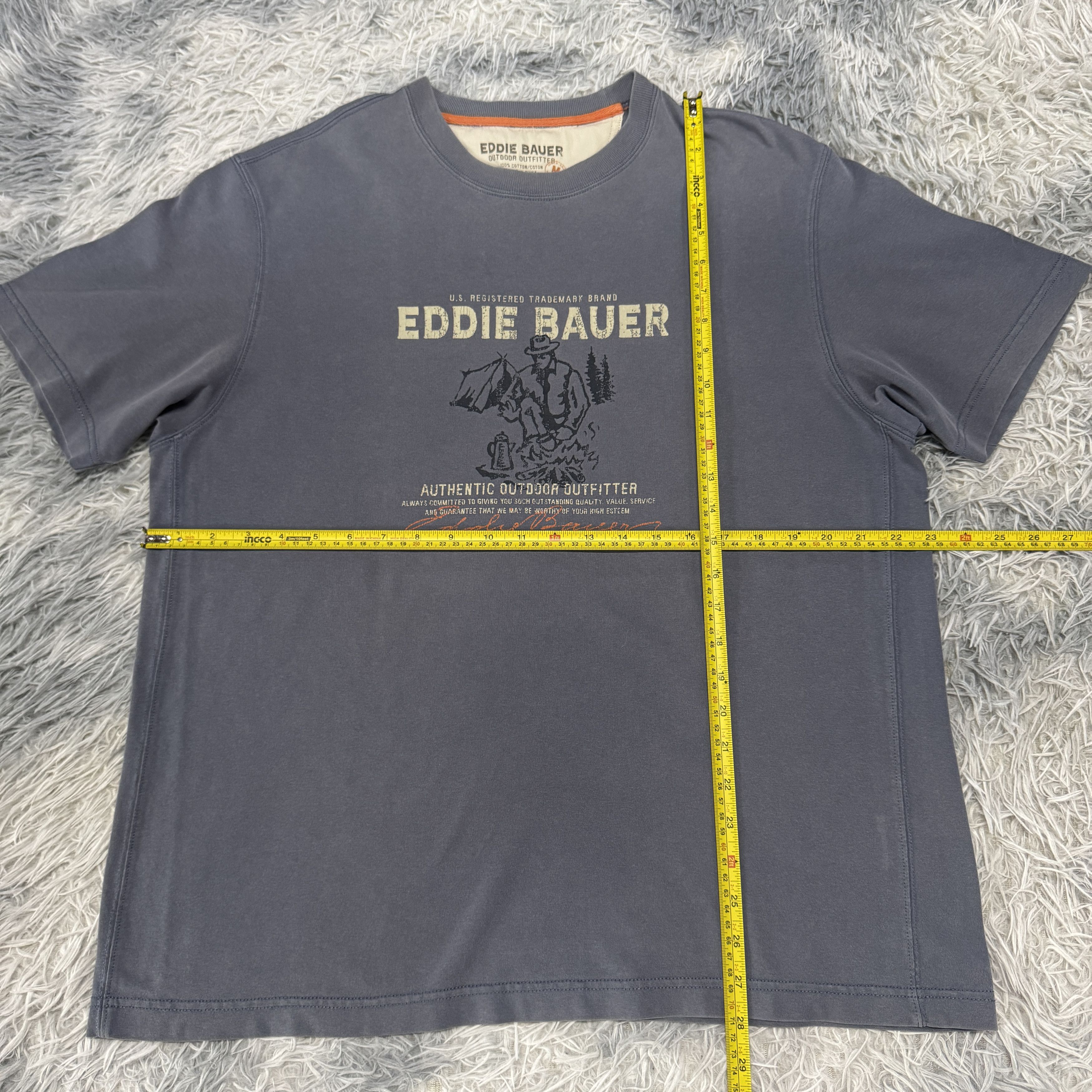 Eddie Bauer Eddie Bauer Outdoor Outfitter Camping Print Sunfaded Tshirt Size US M / EU 48-50 / 2 - 8 Thumbnail