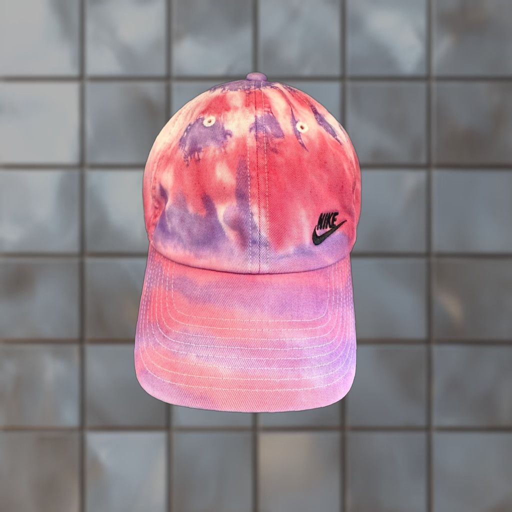 Nike Nike Hat Women One Size Pink Heritage 86 Tie Dye Strapback Adjustable Twill Size ONE SIZE - 1 Thumbnail