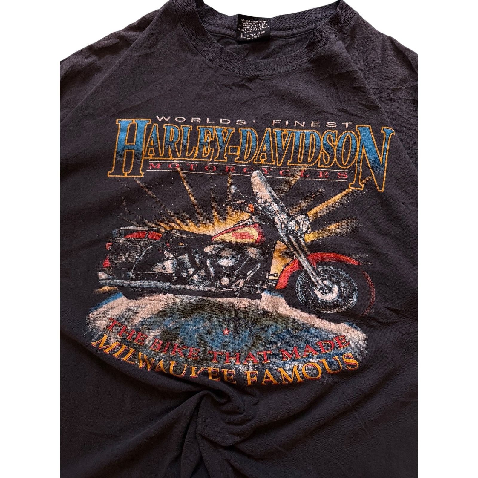 Vintage Vintage Harley-Davidson "Worlds Finest" Tee Size US L / EU 52-54 / 3 - 3 Thumbnail