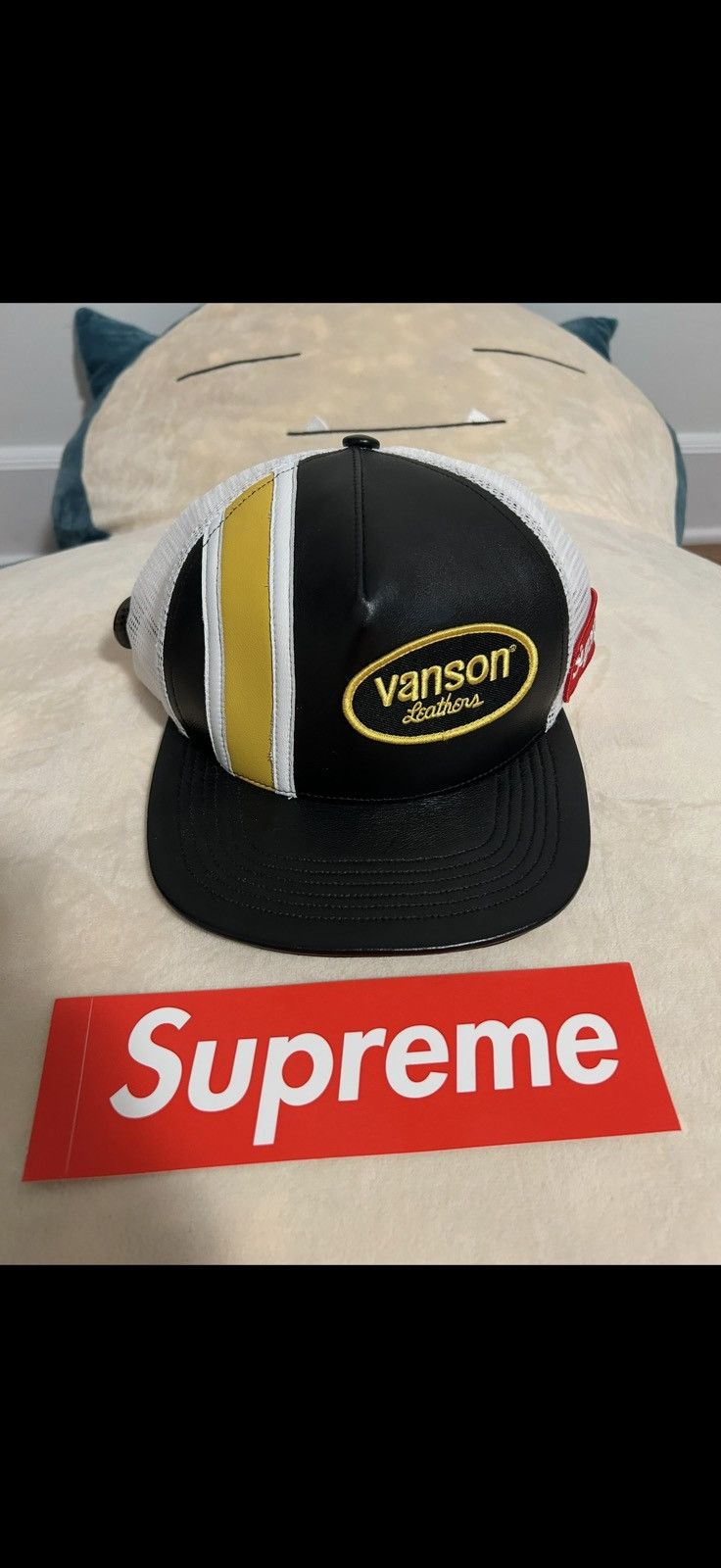 Supreme × Vanson Leathers Supreme Vanson Leather Trucker hat Size ONE SIZE - 1 Thumbnail