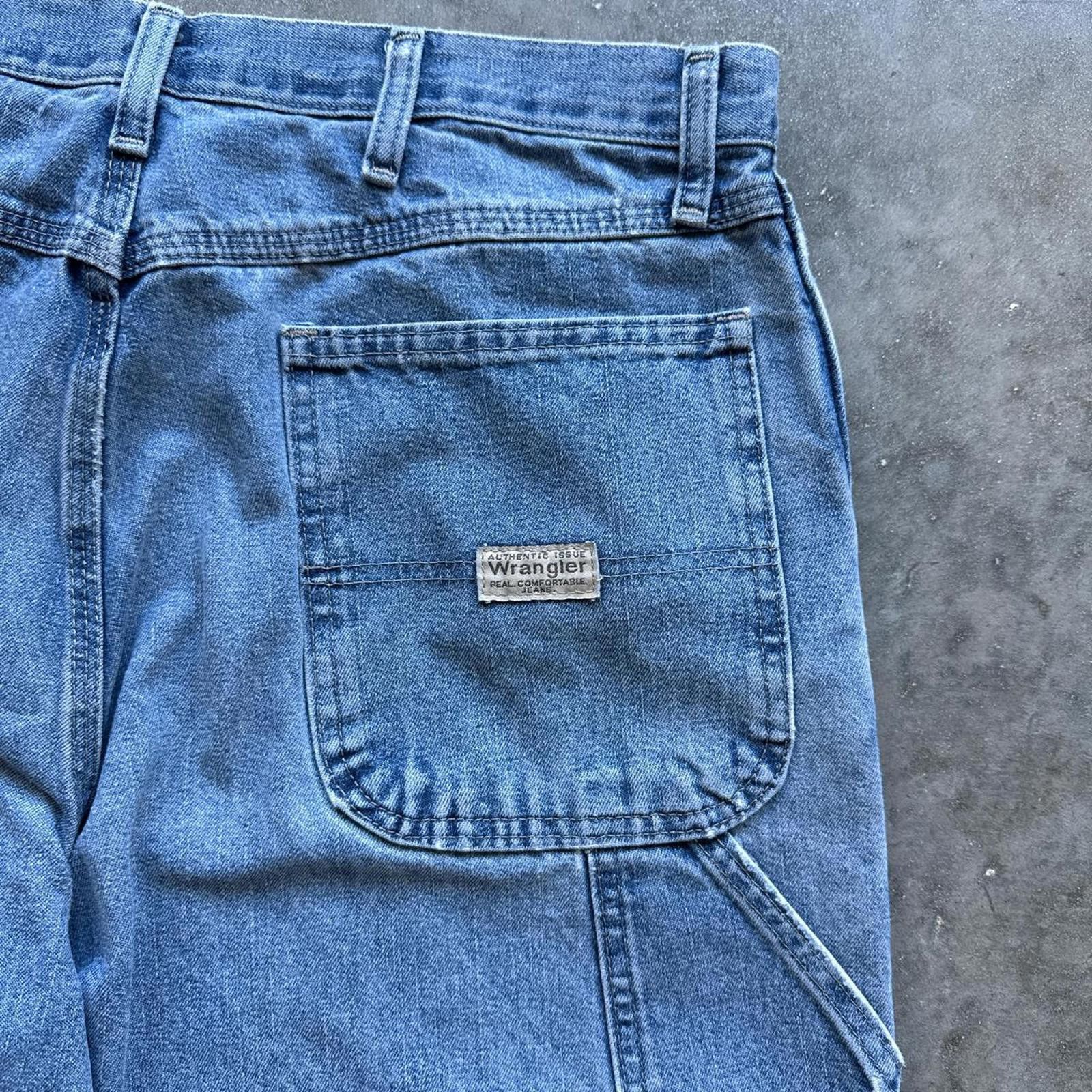 Wrangler Faded Wrangler Vintage Y2k Carpenter Jeans Distressed Size US 34 / EU 50 - 5 Thumbnail