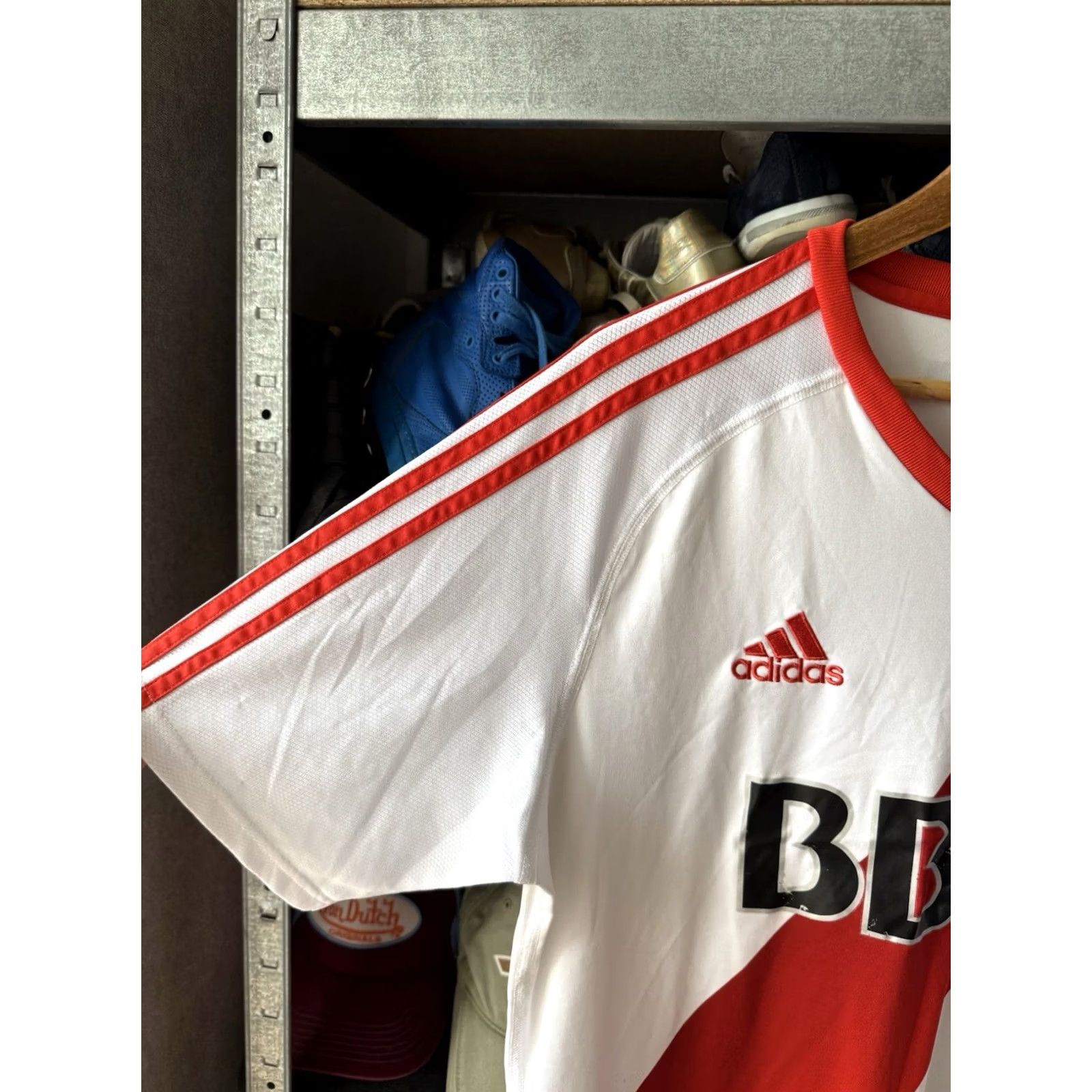 Adidas RIVER PLATE adidas BS4088 2016 2017 HOME FOOTBALL SHIRT SOCCER JERSEY MENS L Red Shirt Size US L / EU 52-54 / 3 - 3 Thumbnail