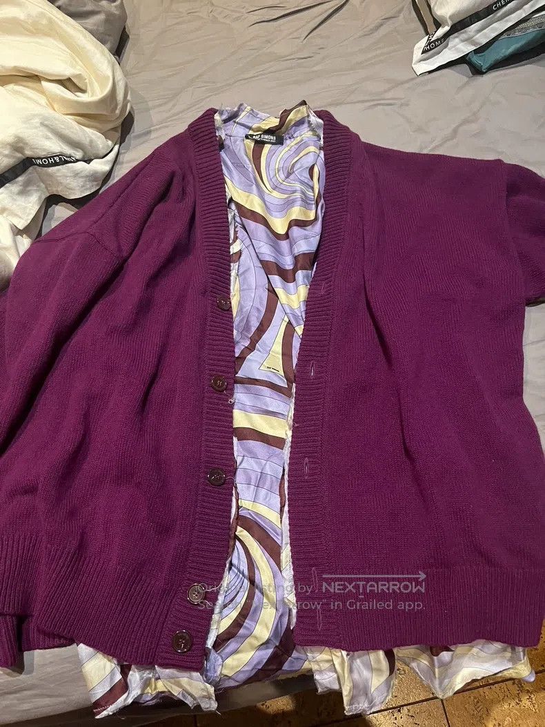 Raf Simons Raf Simons Purple sweater jacket Size US M / EU 48-50 / 2 - 1 Thumbnail
