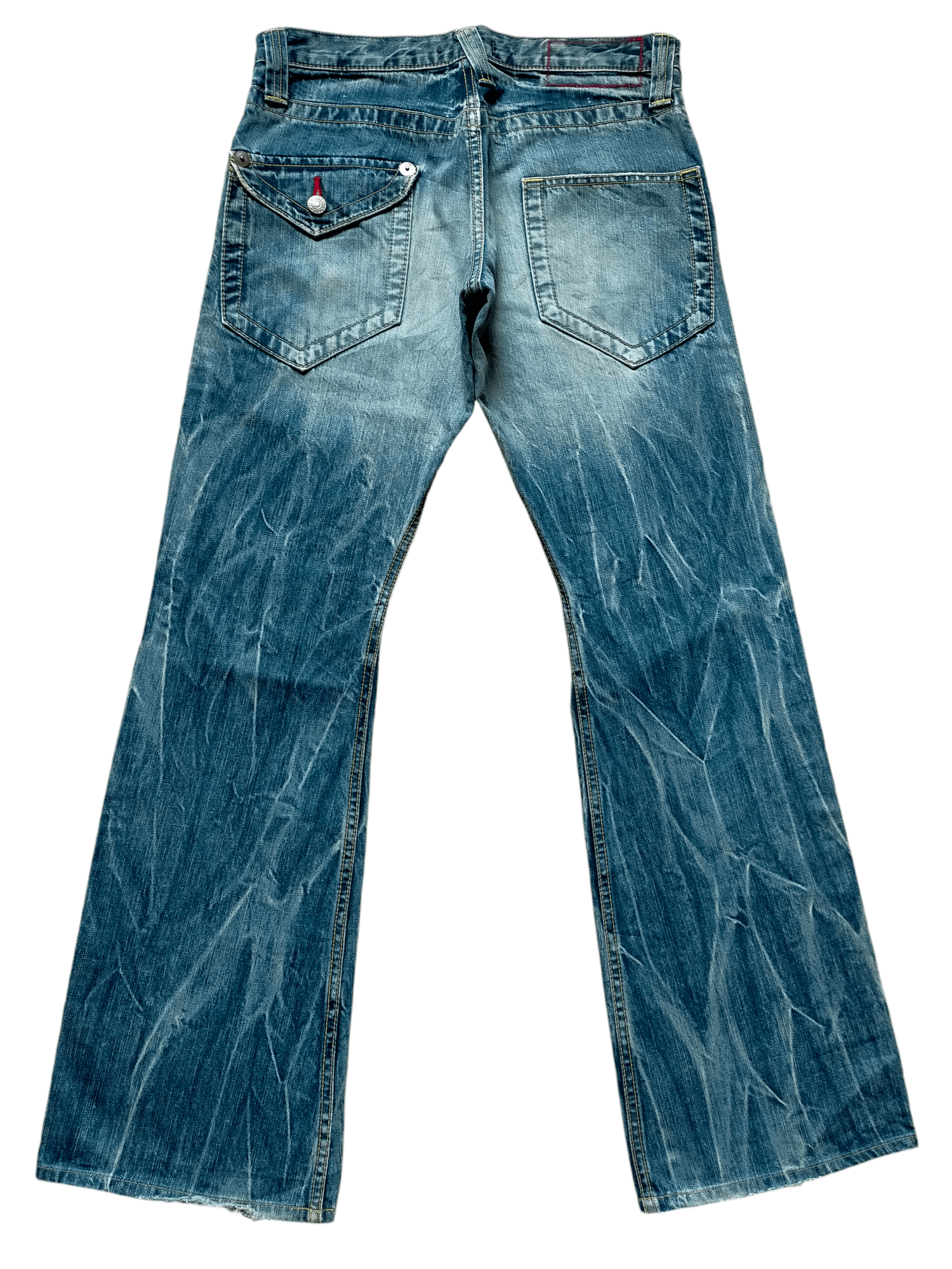Hysteric Glamour × Japanese Brand Flare Jeans Blue Way Japan Low rise Boot cut denim Size US 30 / EU 46 - 1 Thumbnail