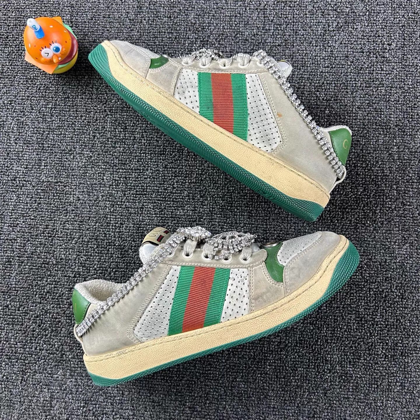 Gucci Gucci Crystal Distressed Sneakers EUR 36 Size US 5.5 / IT 35.5 - 4 Thumbnail