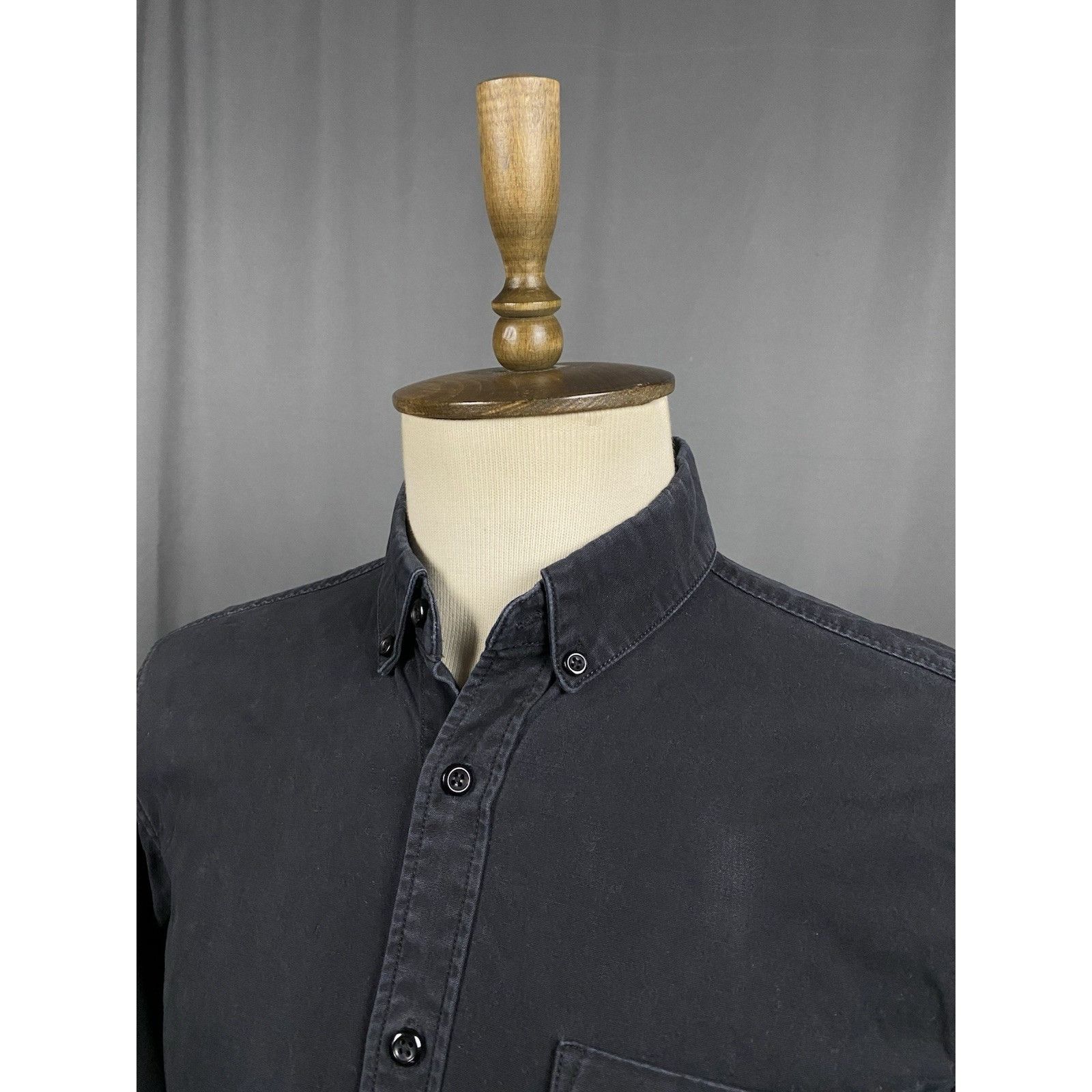 Kith Kith Garment Dyed Men's Black Denim Overshirt Jacket Size M Size US M / EU 48-50 / 2 - 5 Thumbnail