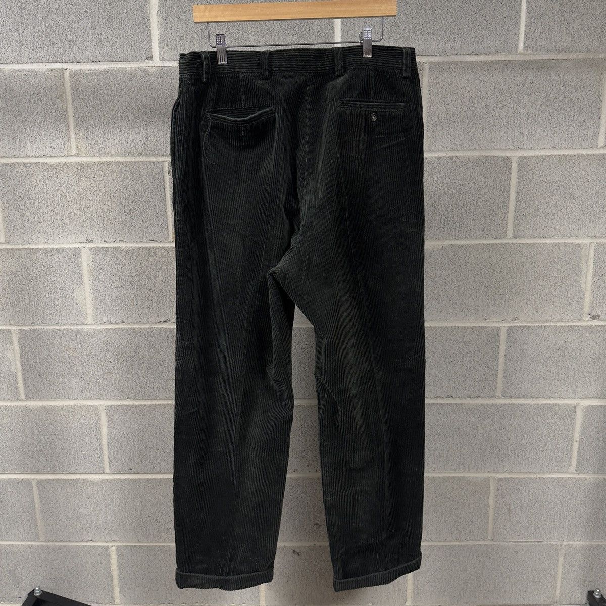 Gap Vintage Dark Green Corduroy Gap Baggy Pleated Wide Leg Pants Size US 36 / EU 52 - 2 Thumbnail