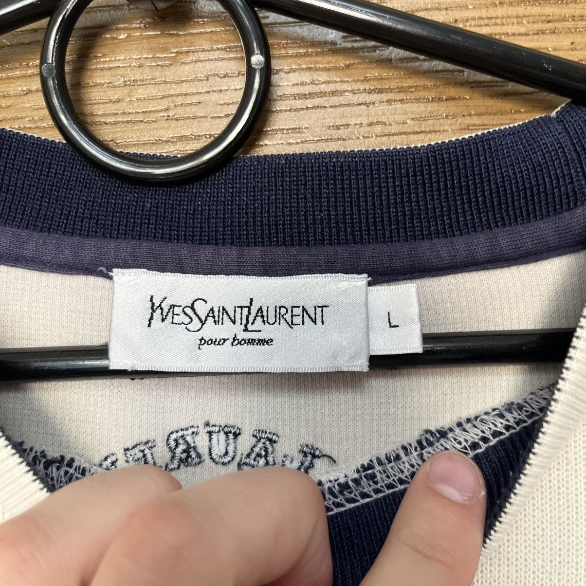 Yves Saint Laurent Vintage YSL Sweatshirt Size US L / EU 52-54 / 3 - 6 Thumbnail