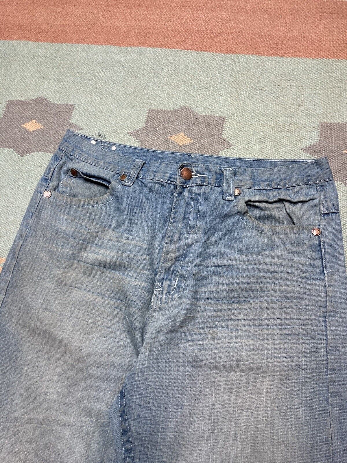 Vintage Vtg y2k baggy jeans embroidered Brooklyn xpress grunge 34x34 Size US 34 / EU 50 - 10 Thumbnail